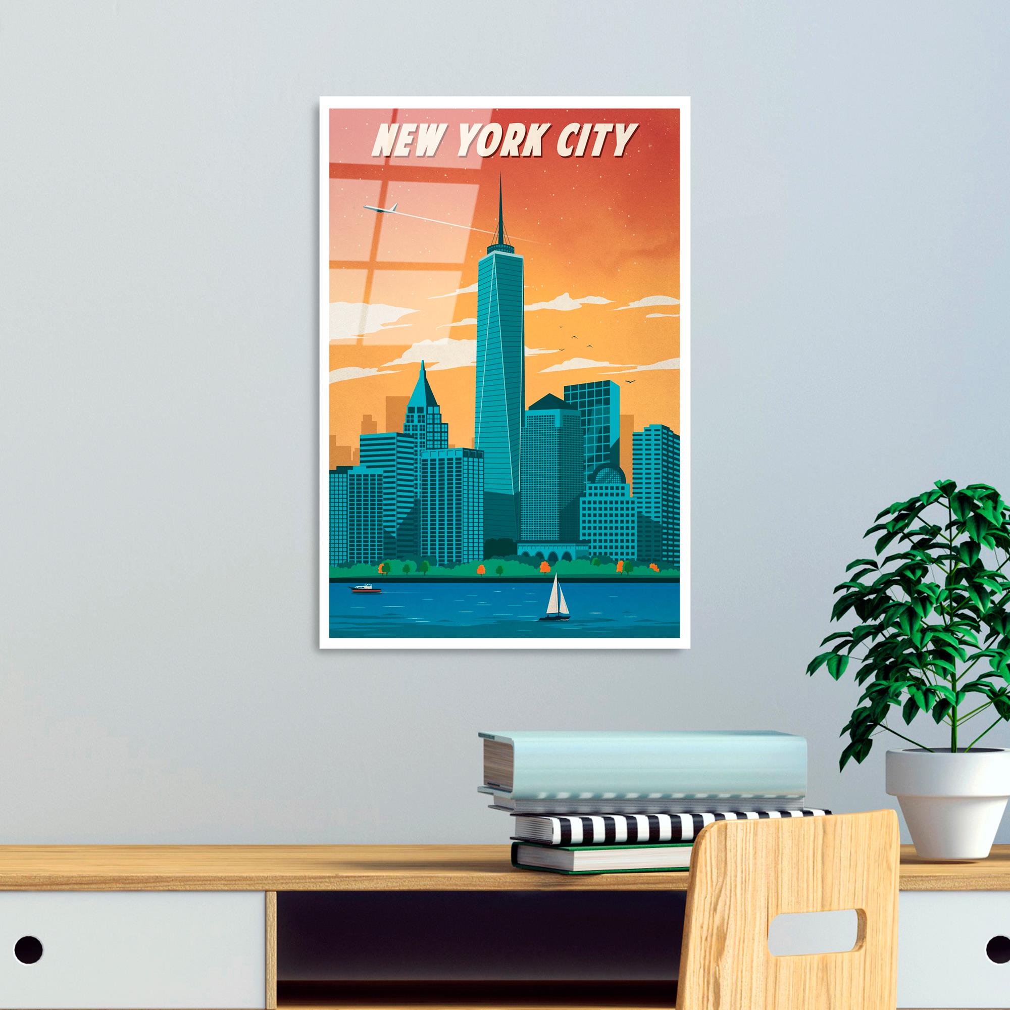 UV-1010 Baskılı Cam Dikdörtgen Duvar Tablosu | ByLamp