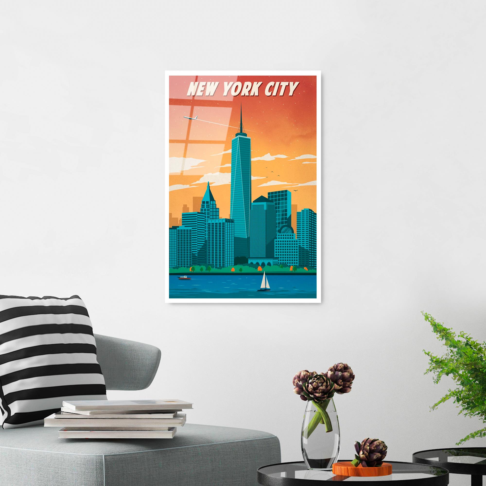 UV-1010 Baskılı Cam Dikdörtgen Duvar Tablosu | ByLamp