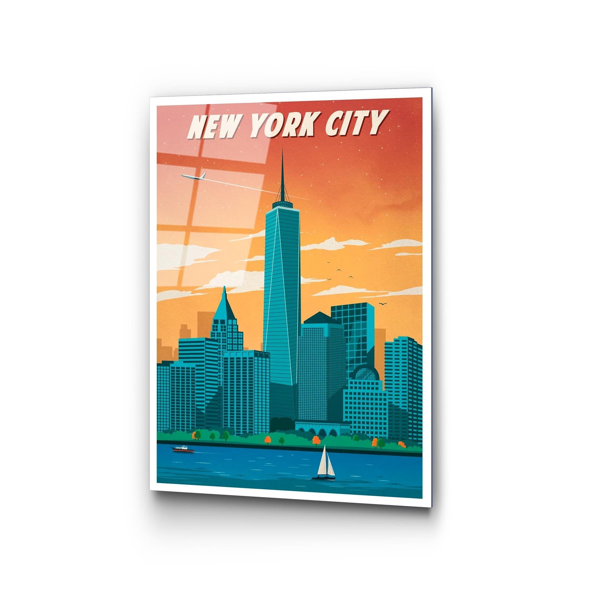 UV-1010 Baskılı Cam Dikdörtgen Duvar Tablosu | ByLamp