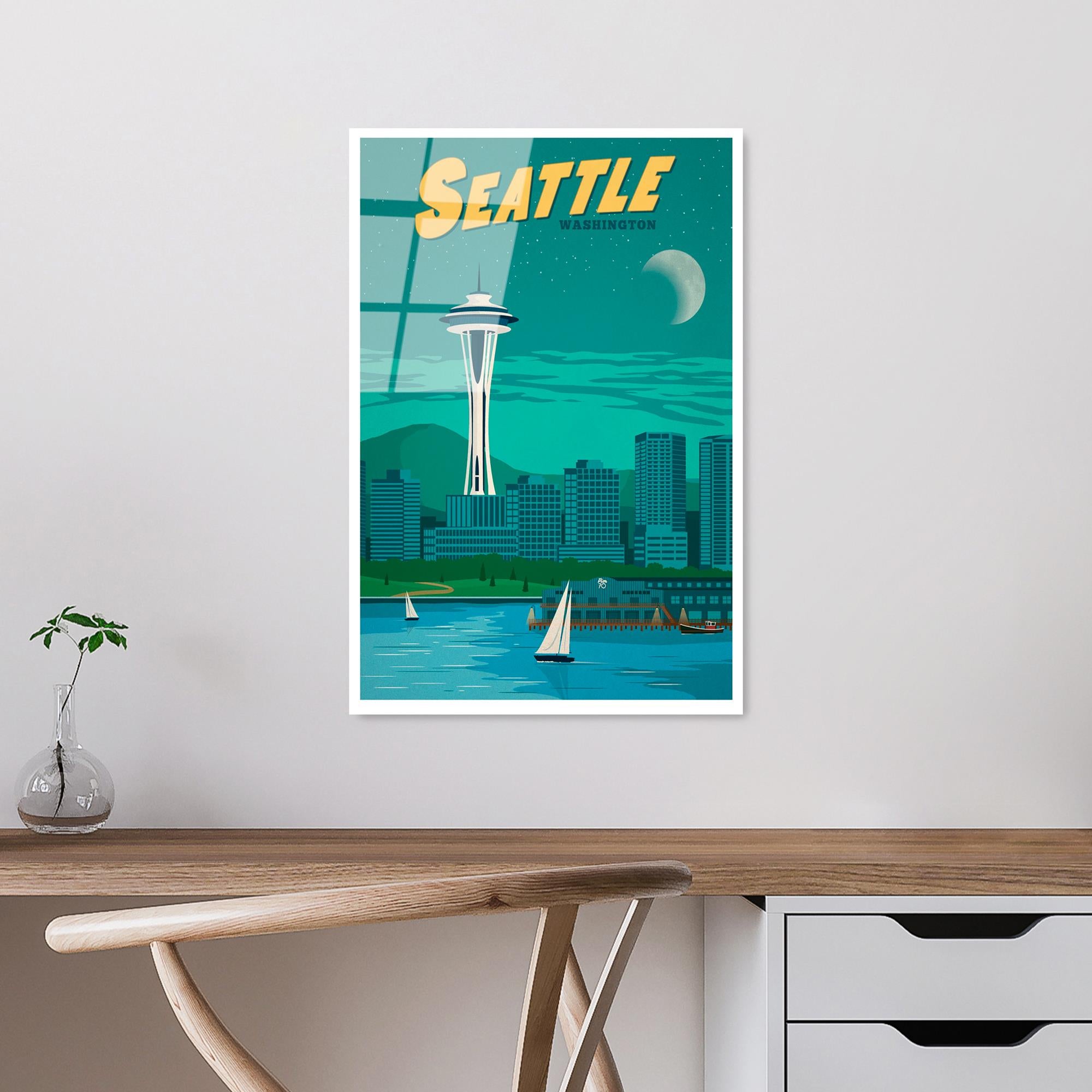 UV-1011 Baskılı Cam Dikdörtgen Duvar Tablosu | ByLamp