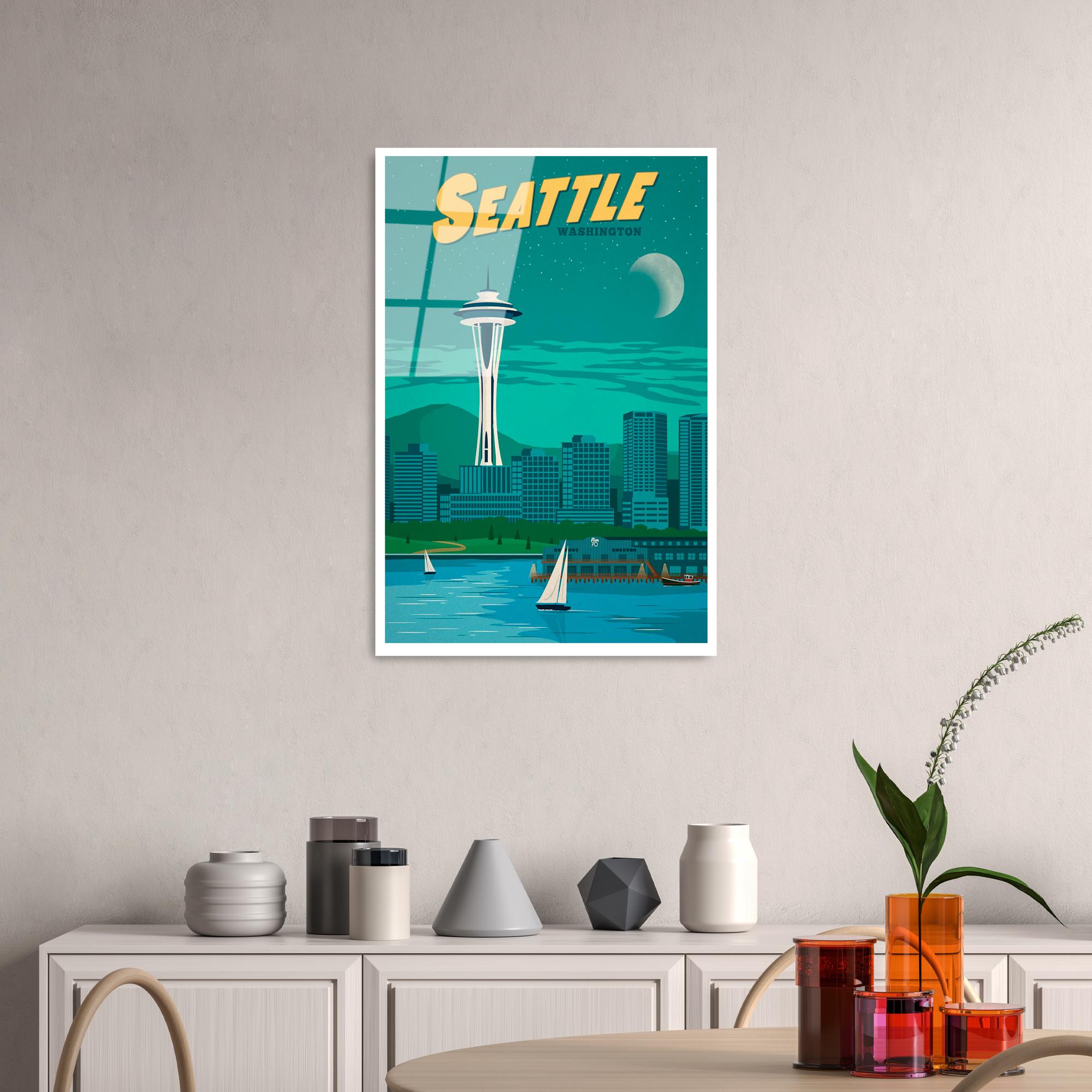 UV-1011 Baskılı Cam Dikdörtgen Duvar Tablosu | ByLamp