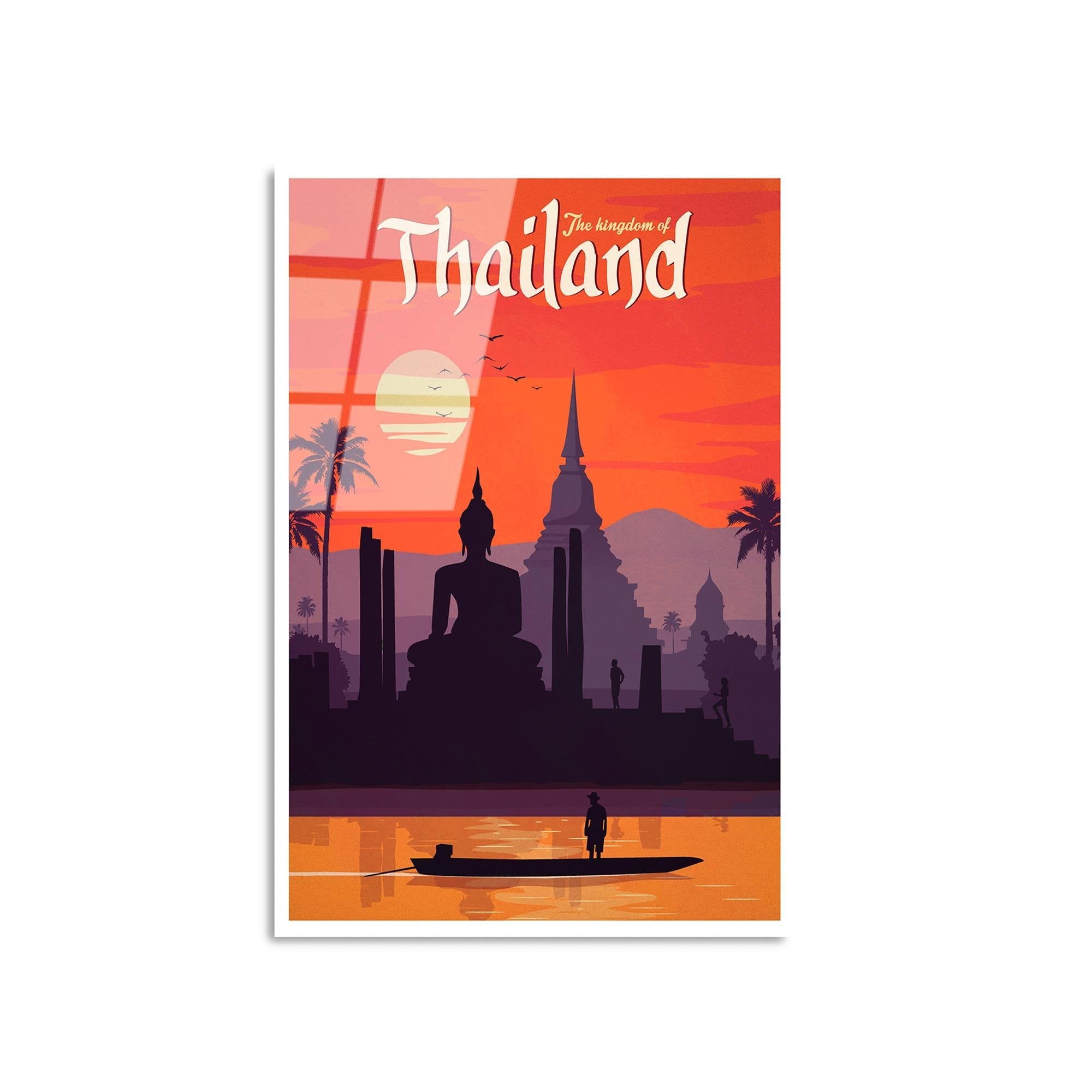 UV-1012 Baskılı Cam Dikdörtgen Duvar Tablosu | ByLamp