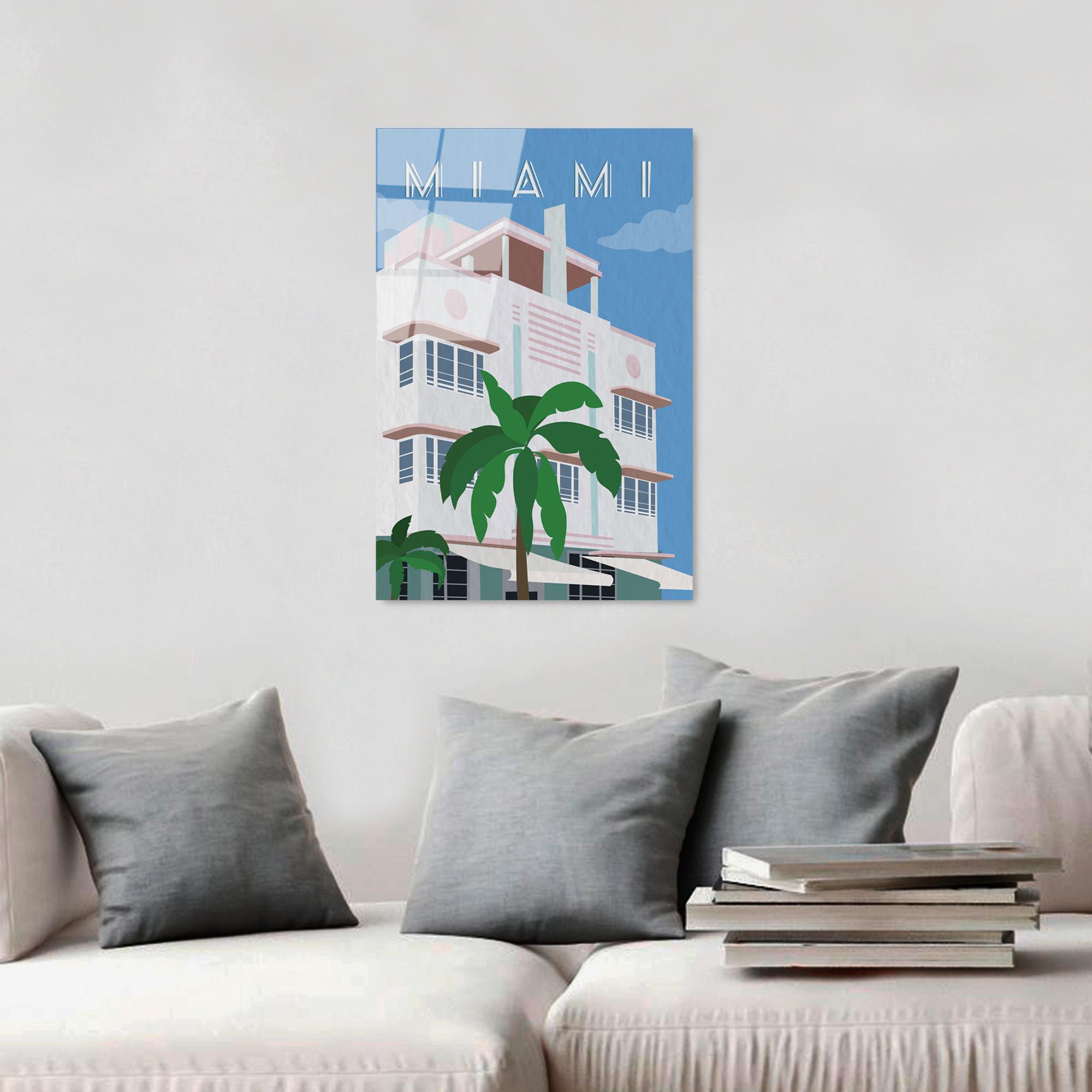 UV-1014 Baskılı Cam Dikdörtgen Duvar Tablosu | ByLamp