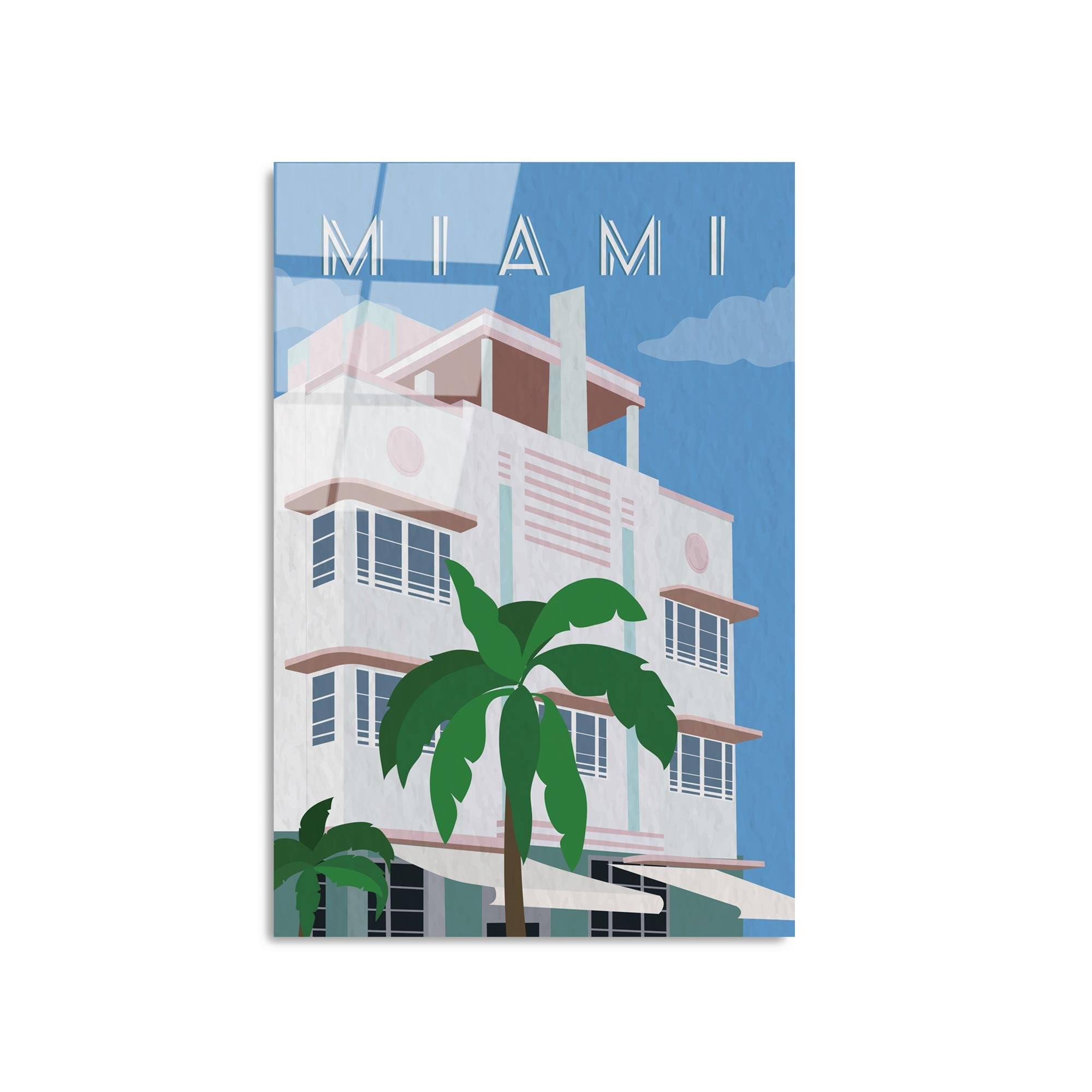 UV-1014 Baskılı Cam Dikdörtgen Duvar Tablosu | ByLamp