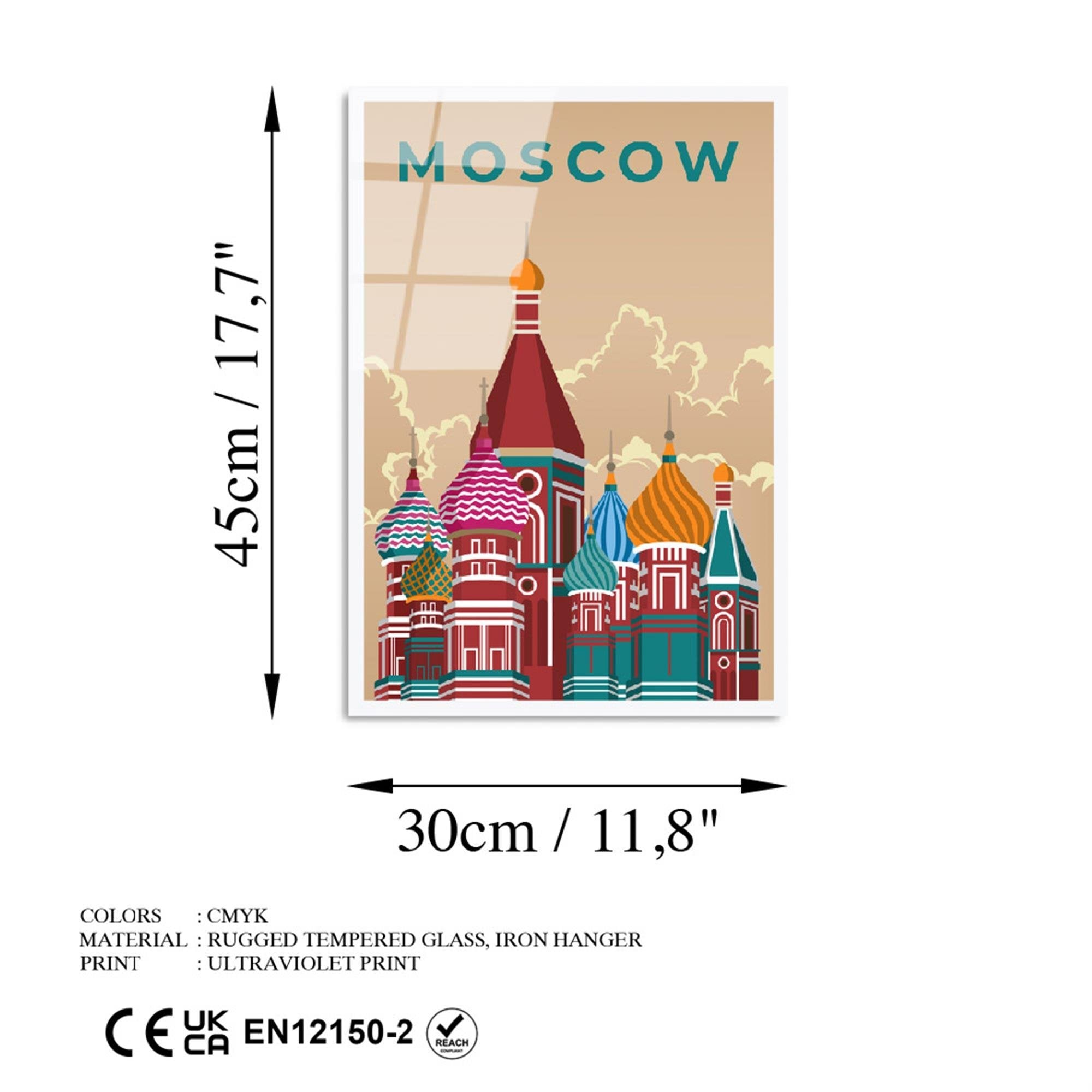 UV-1017 Baskılı Cam Dikdörtgen Duvar Tablosu | ByLamp