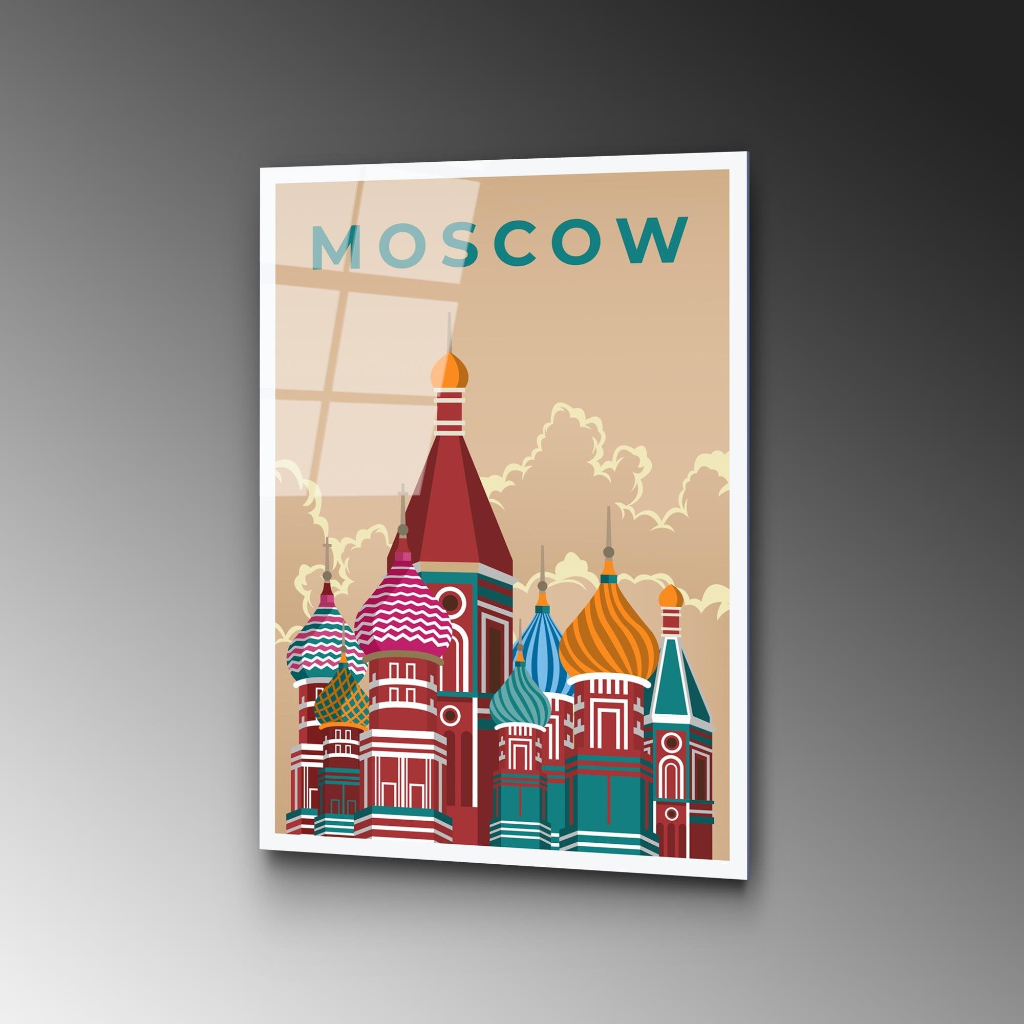 UV-1017 Baskılı Cam Dikdörtgen Duvar Tablosu | ByLamp