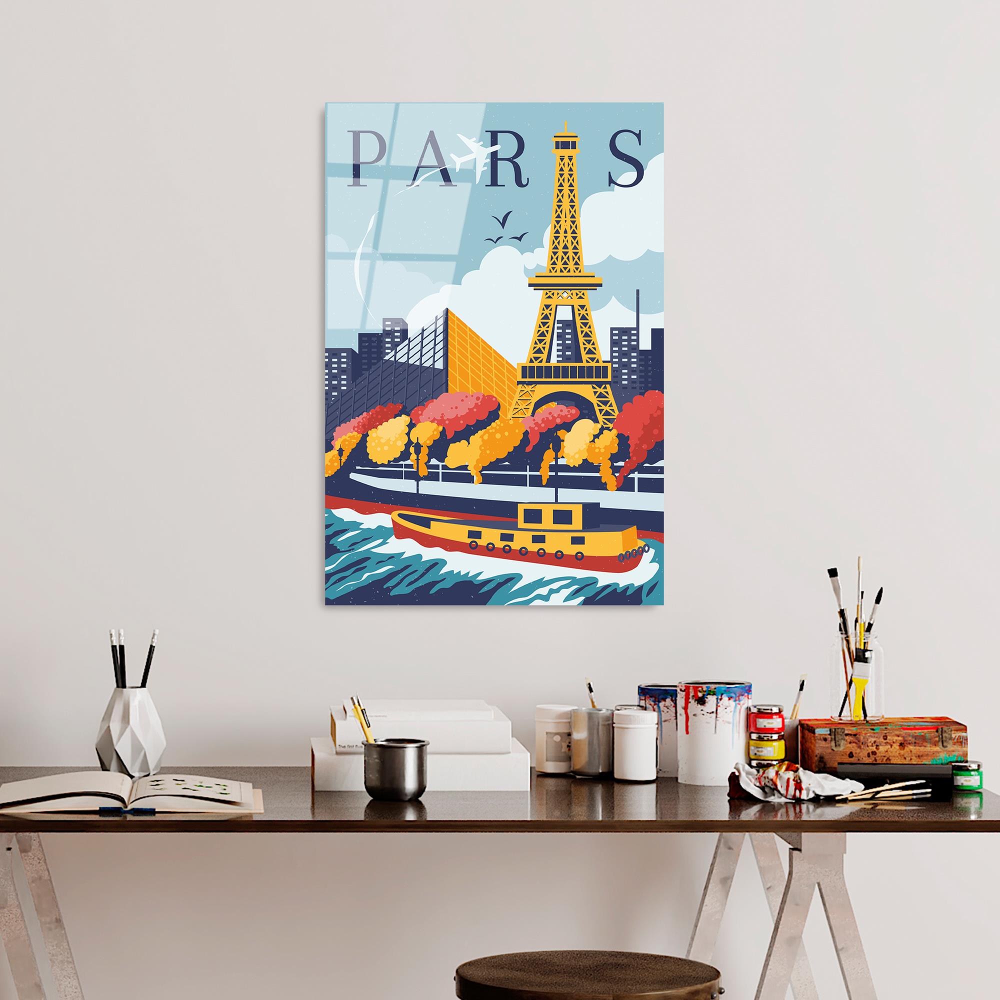 UV-1019 Baskılı Cam Dikdörtgen Duvar Tablosu | ByLamp