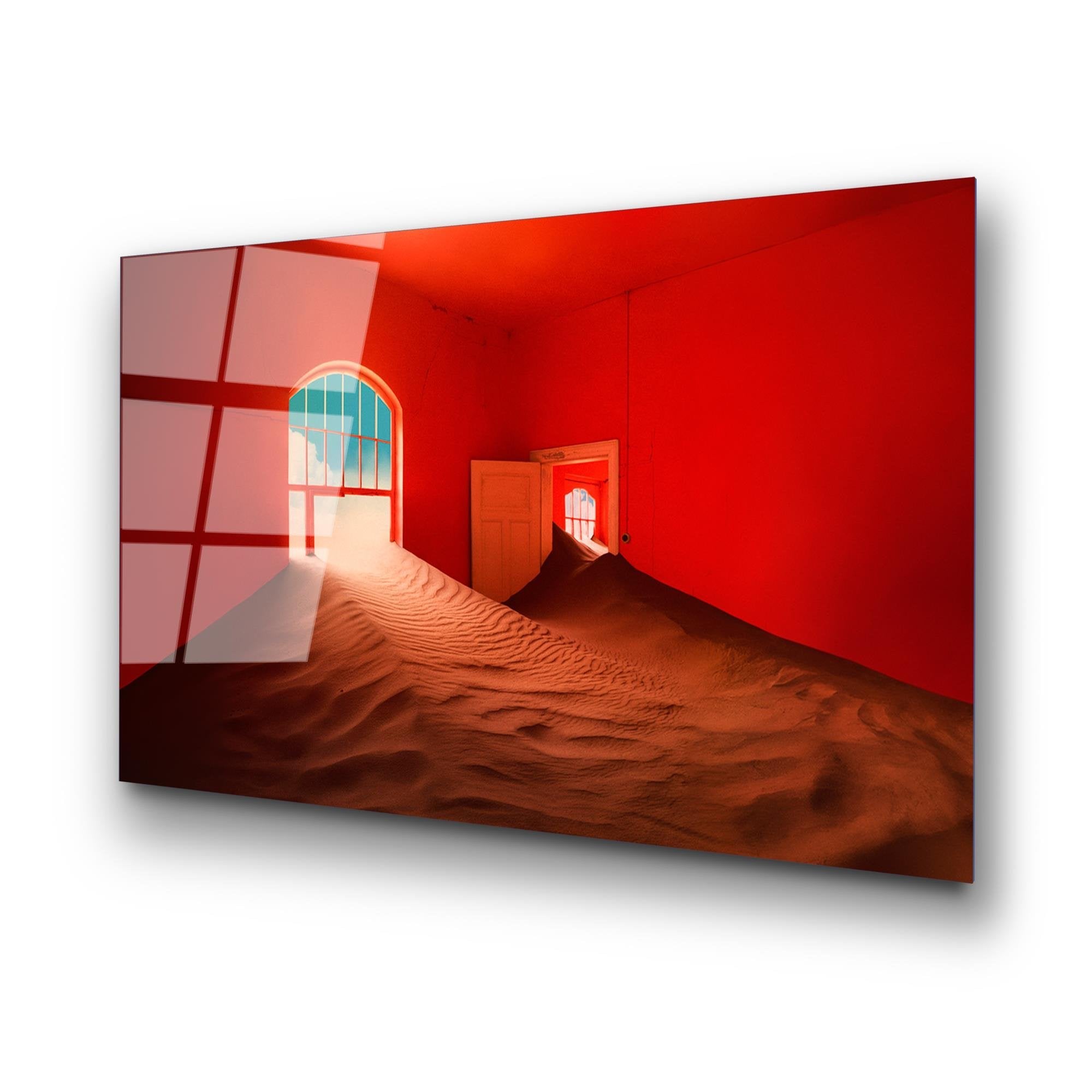 UV-101 Baskılı Cam Dikdörtgen Duvar Tablosu | ByLamp