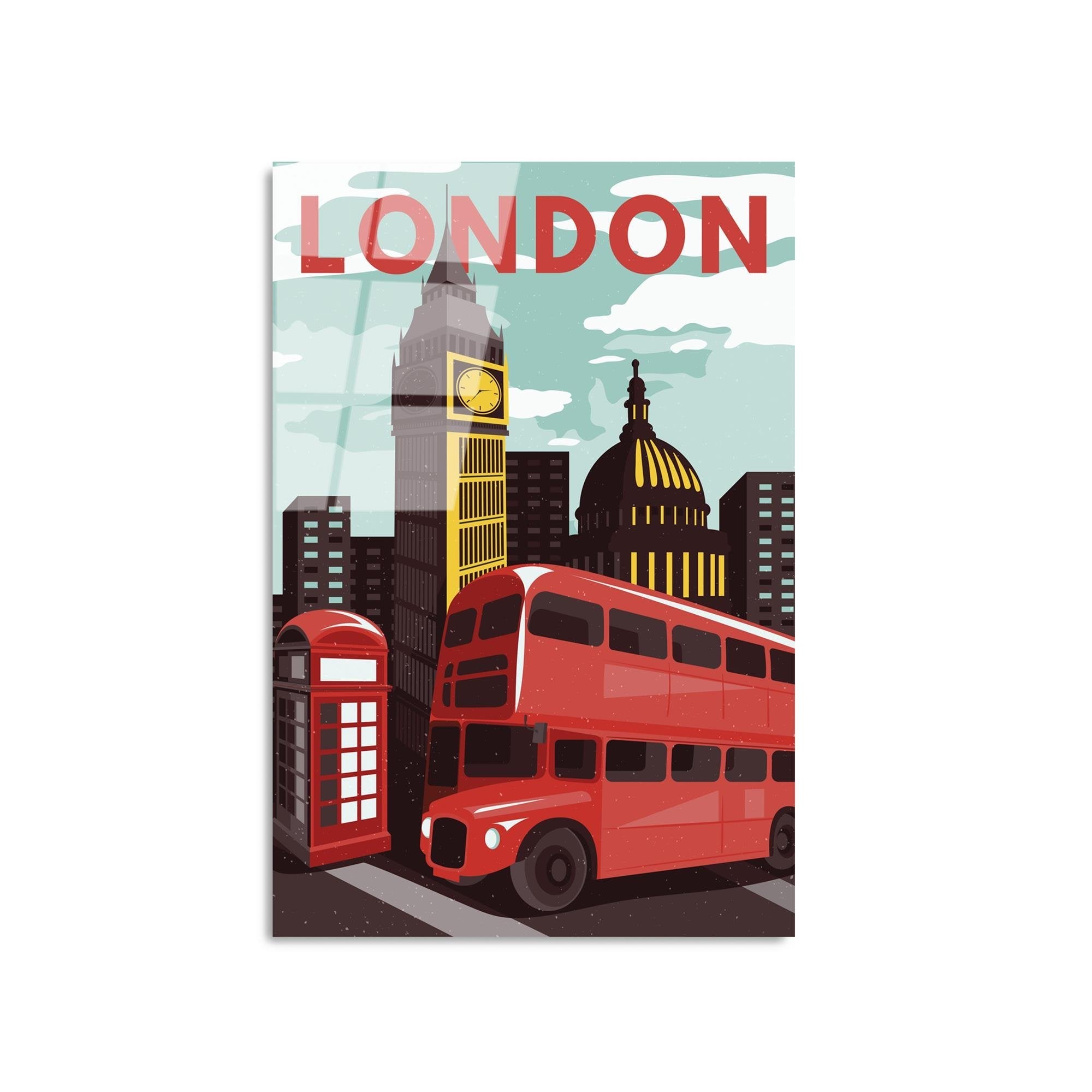 UV-1020 Baskılı Cam Dikdörtgen Duvar Tablosu | ByLamp