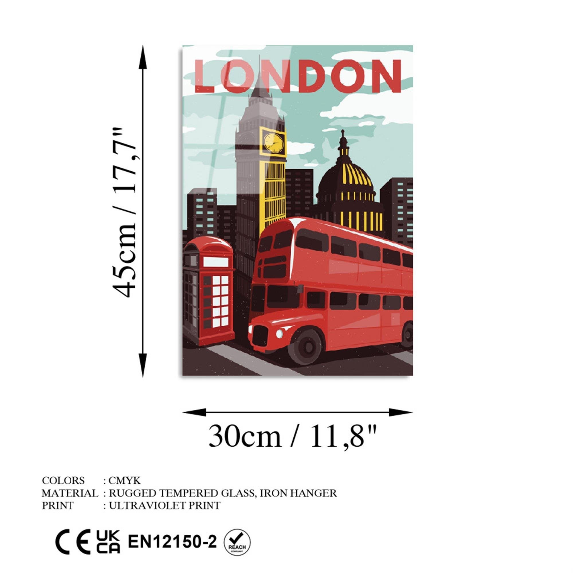 UV-1020 Baskılı Cam Dikdörtgen Duvar Tablosu | ByLamp