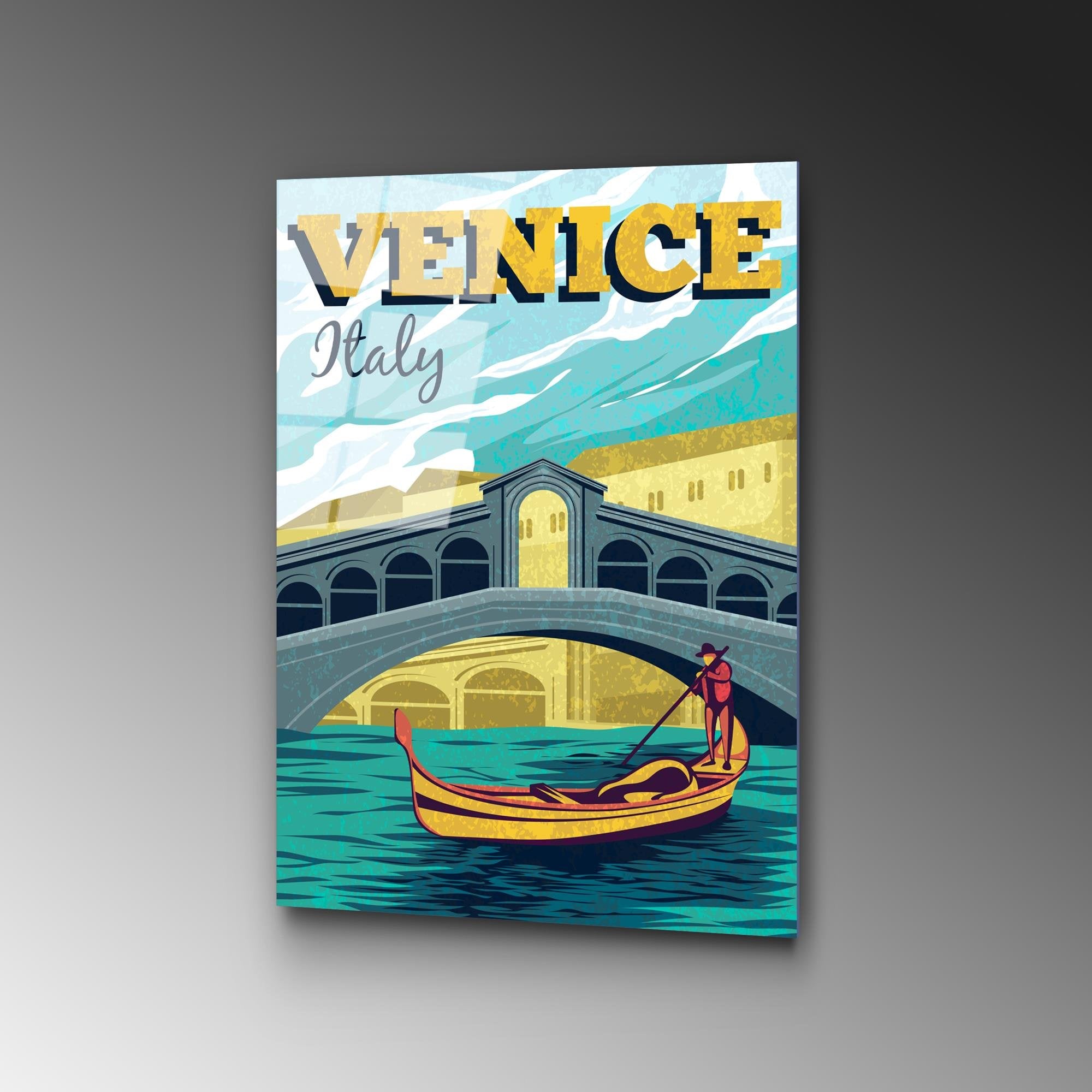 UV-1022 Baskılı Cam Dikdörtgen Duvar Tablosu | ByLamp