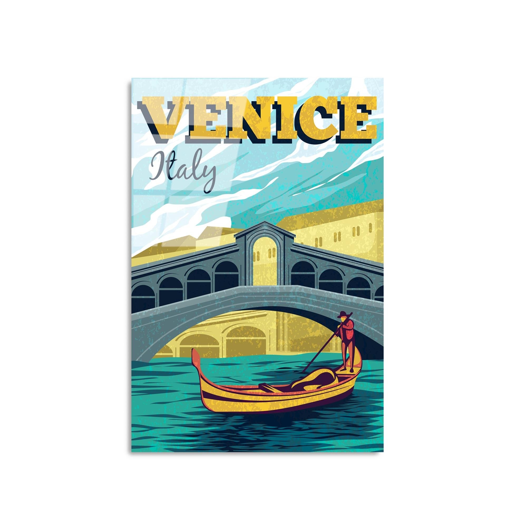 UV-1022 Baskılı Cam Dikdörtgen Duvar Tablosu | ByLamp