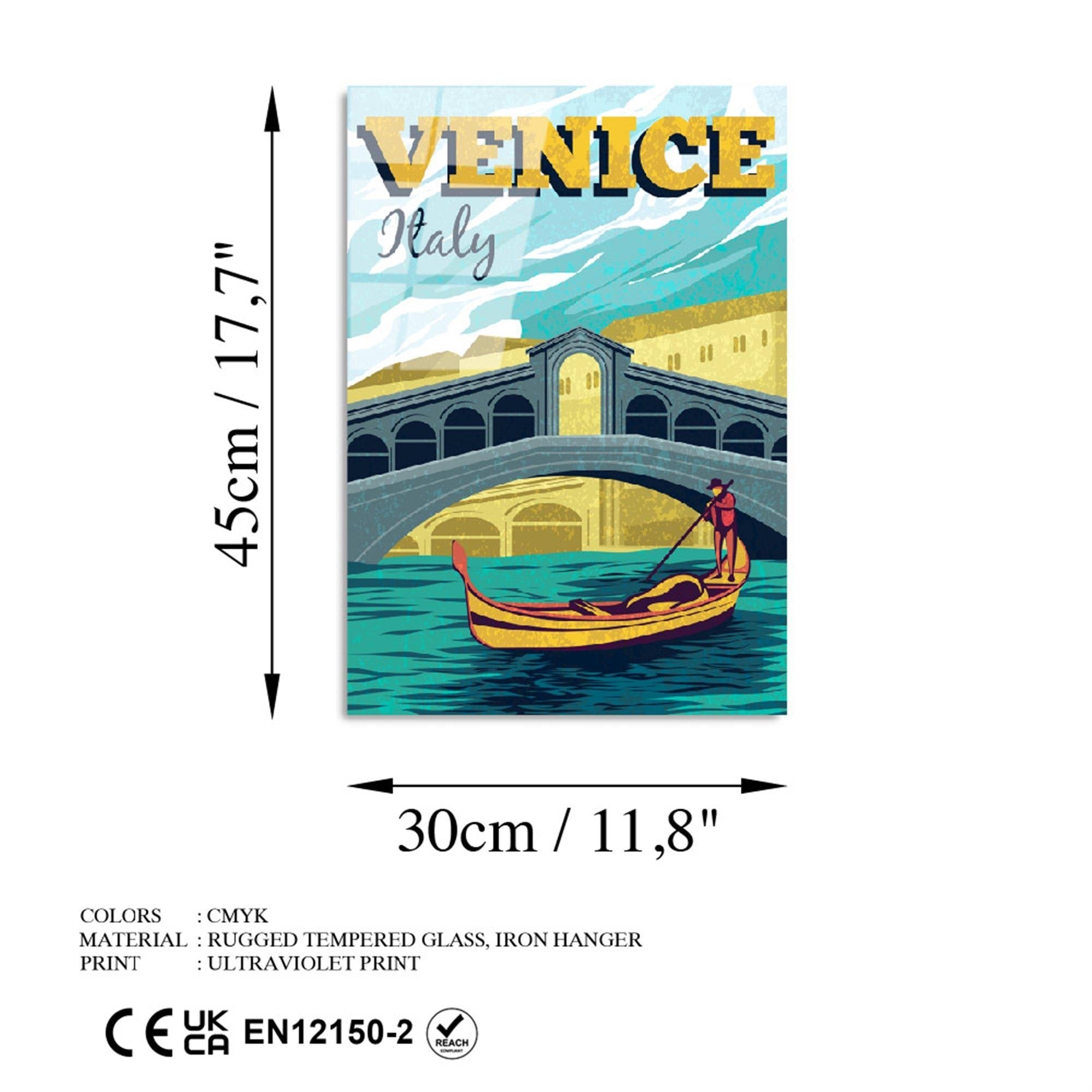 UV-1022 Baskılı Cam Dikdörtgen Duvar Tablosu | ByLamp