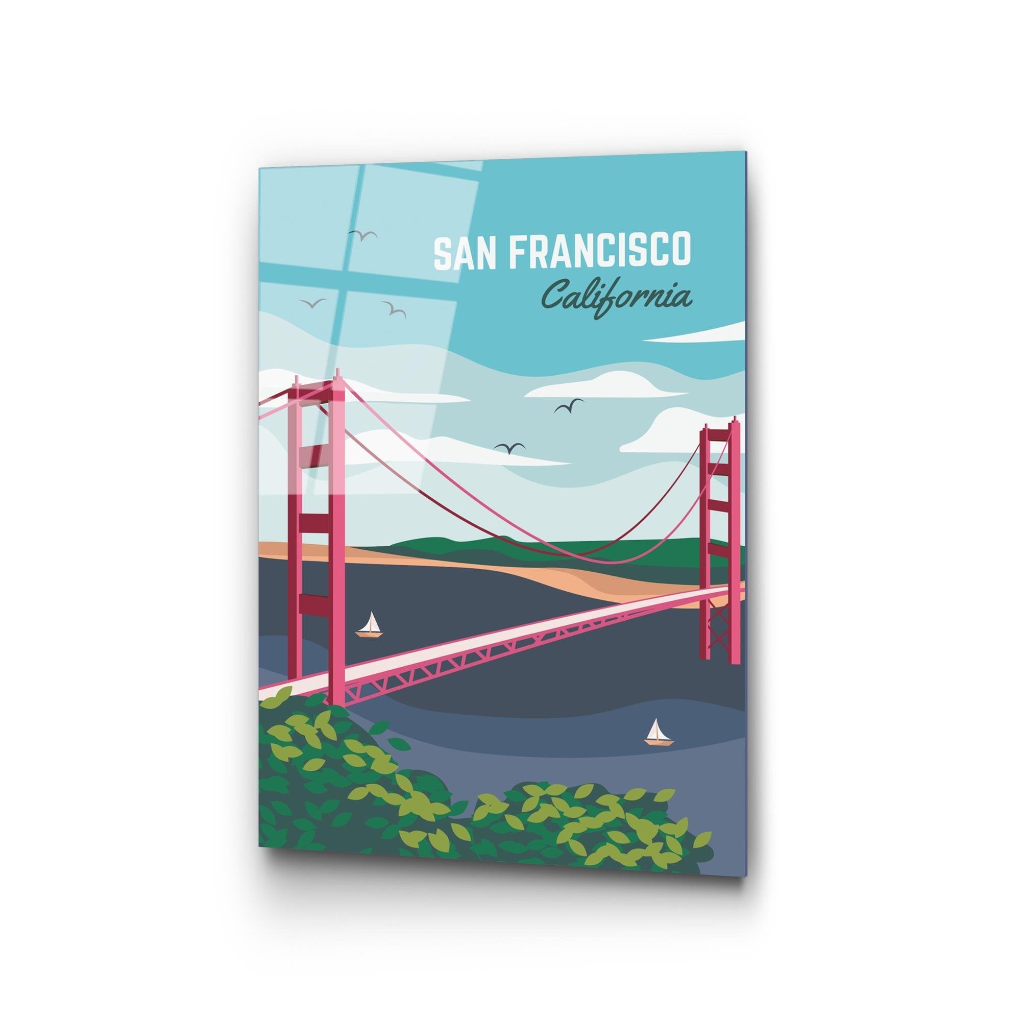 UV-1023 Baskılı Cam Dikdörtgen Duvar Tablosu | ByLamp