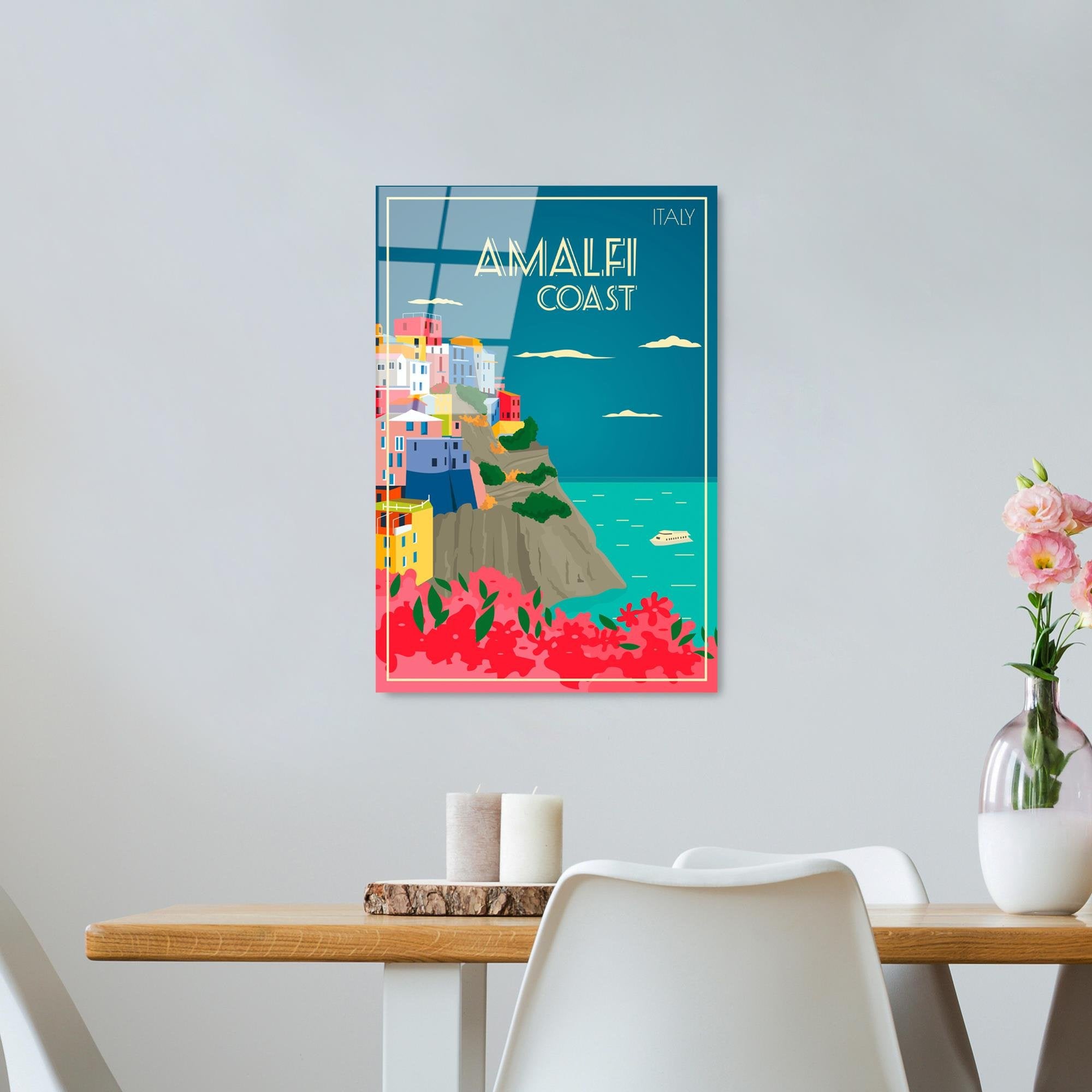 UV-1025 Baskılı Cam Dikdörtgen Duvar Tablosu | ByLamp