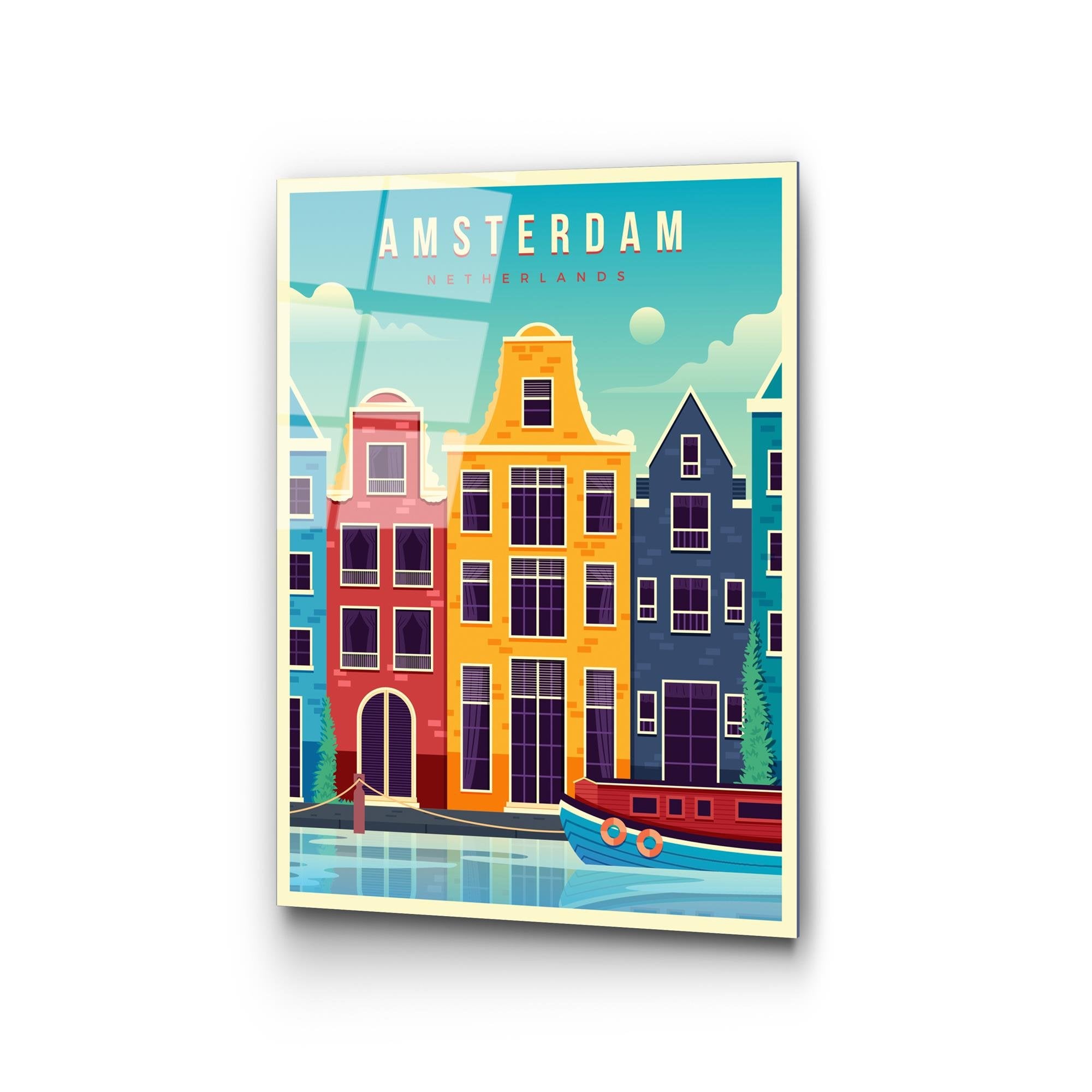 UV-1028 Baskılı Cam Dikdörtgen Duvar Tablosu | ByLamp