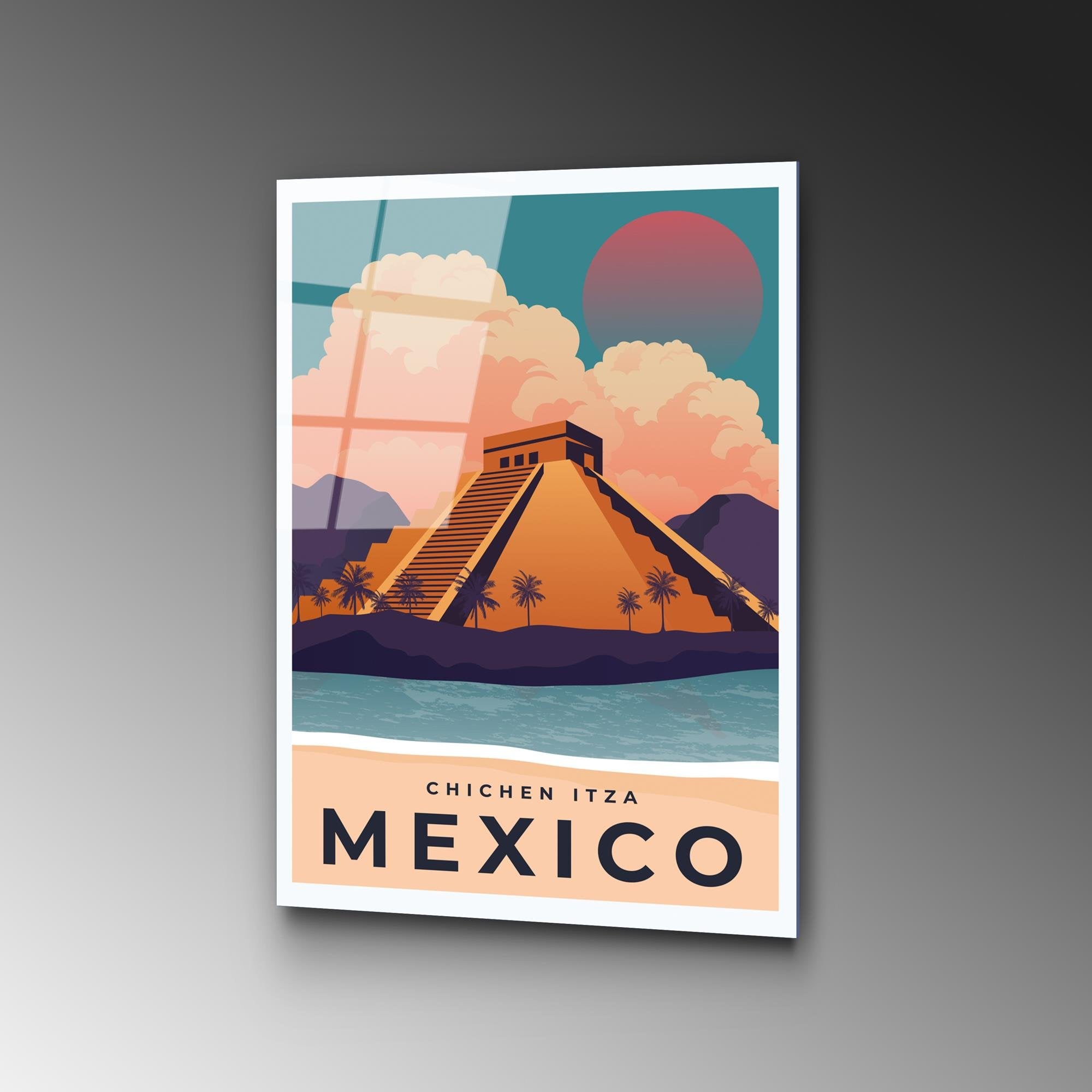 UV-1029 Baskılı Cam Dikdörtgen Duvar Tablosu | ByLamp