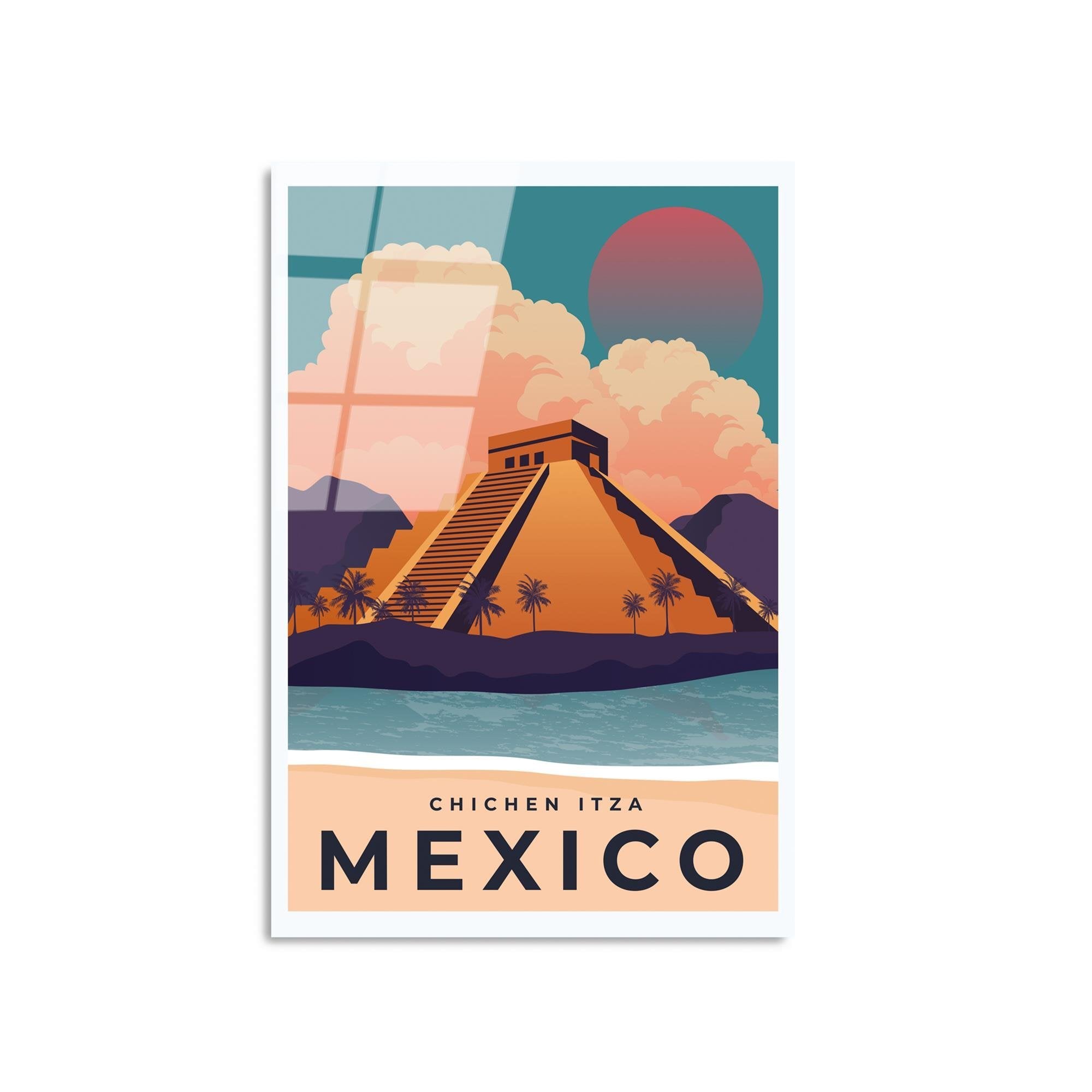 UV-1029 Baskılı Cam Dikdörtgen Duvar Tablosu | ByLamp