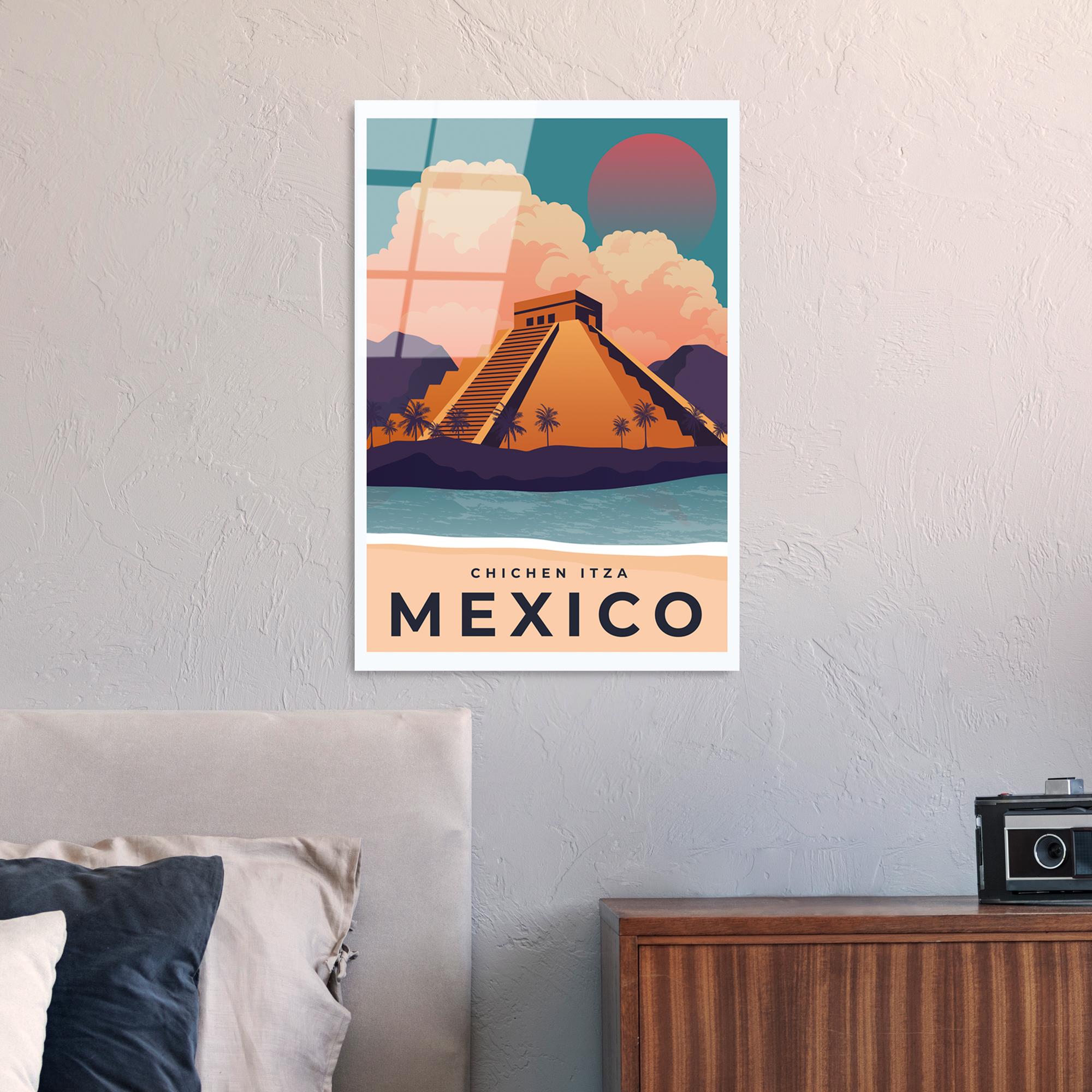 UV-1029 Baskılı Cam Dikdörtgen Duvar Tablosu | ByLamp