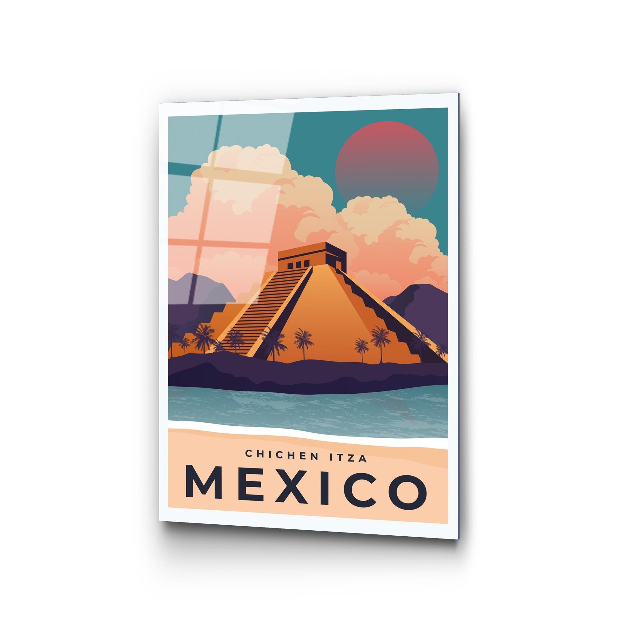 UV-1029 Baskılı Cam Dikdörtgen Duvar Tablosu | ByLamp