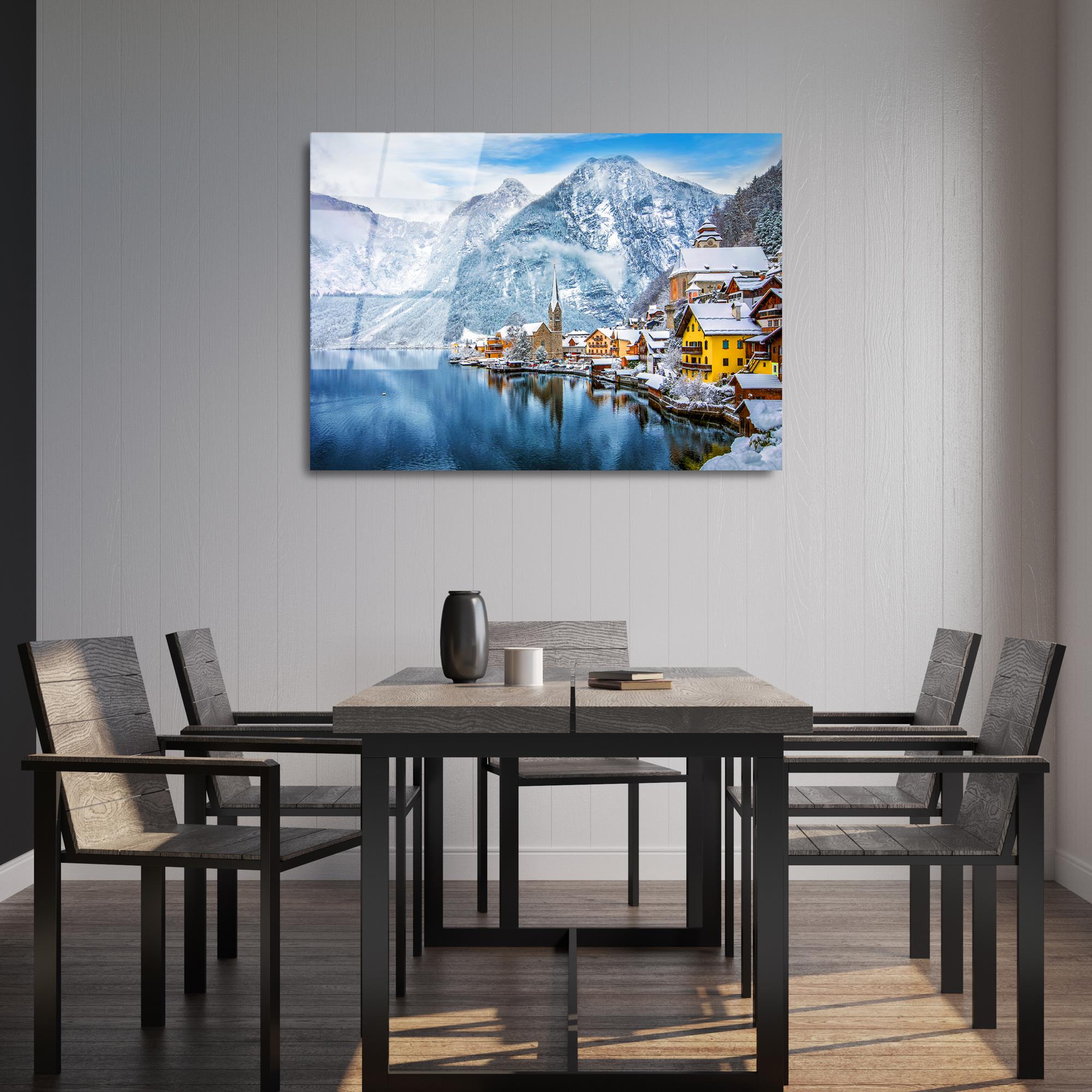 UV-102 Baskılı Cam Dikdörtgen Duvar Tablosu | ByLamp