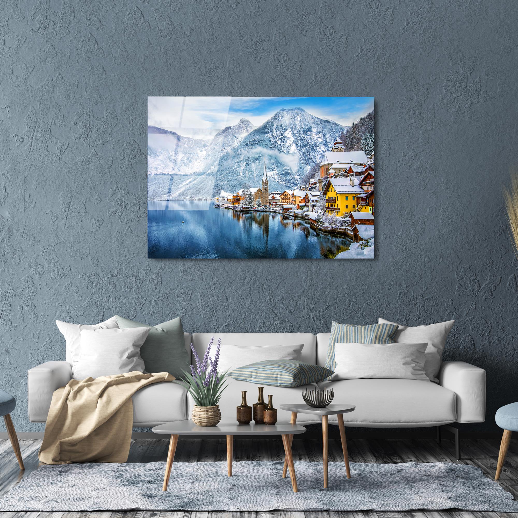 UV-102 Baskılı Cam Dikdörtgen Duvar Tablosu | ByLamp