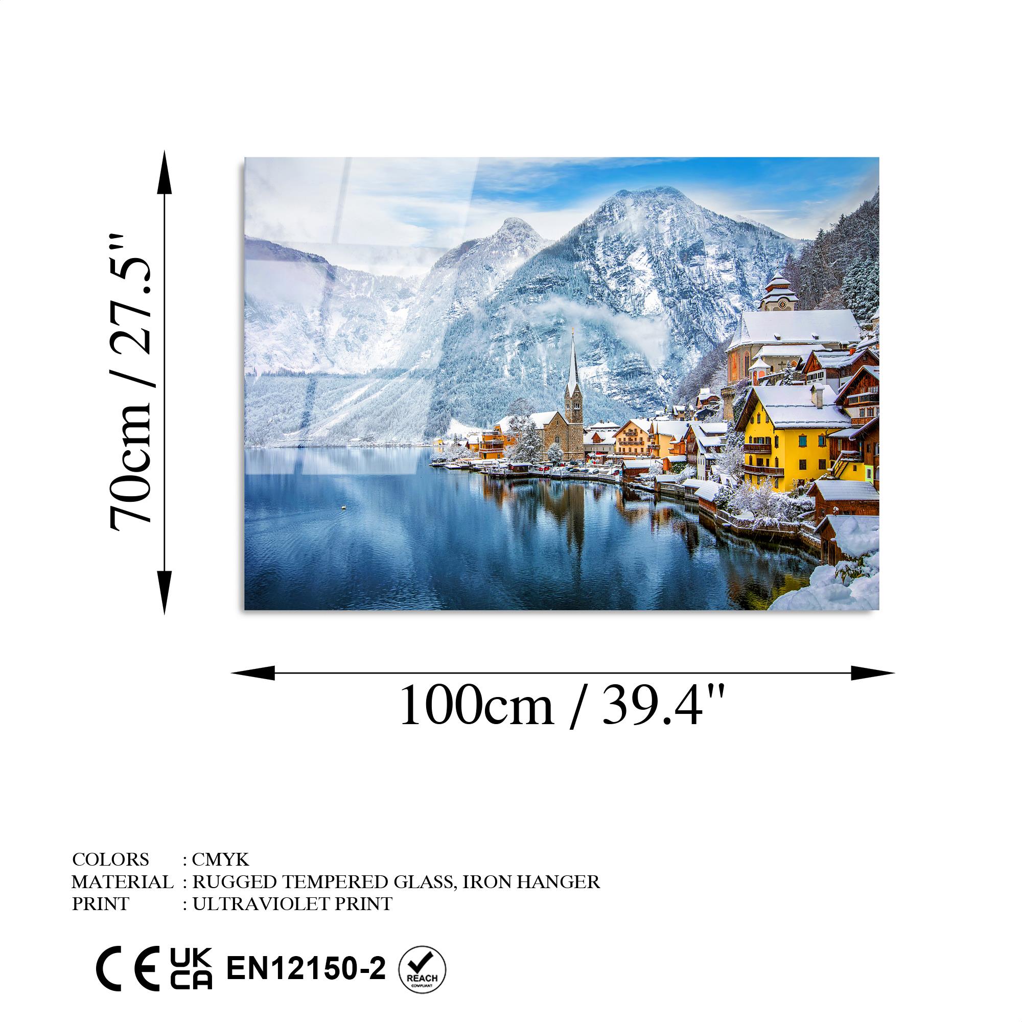 UV-102 Baskılı Cam Dikdörtgen Duvar Tablosu | ByLamp