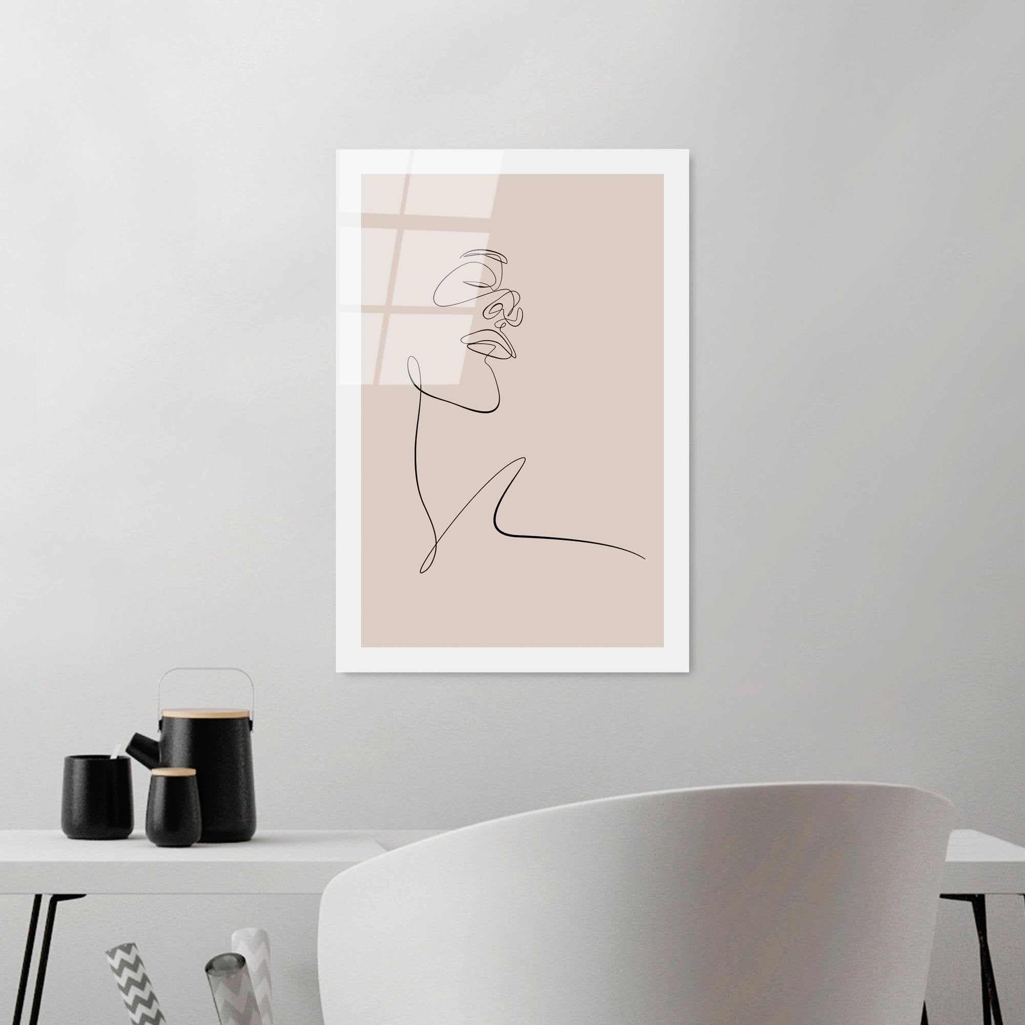 UV-1031 Baskılı Cam Dikdörtgen Duvar Tablosu | ByLamp