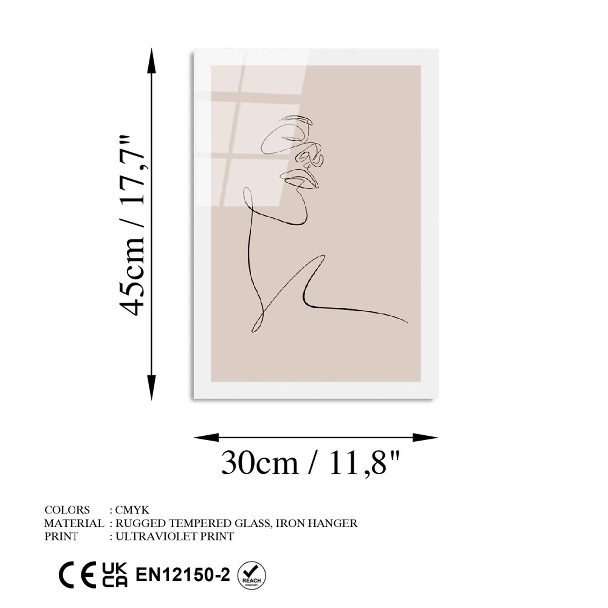 UV-1031 Baskılı Cam Dikdörtgen Duvar Tablosu | ByLamp