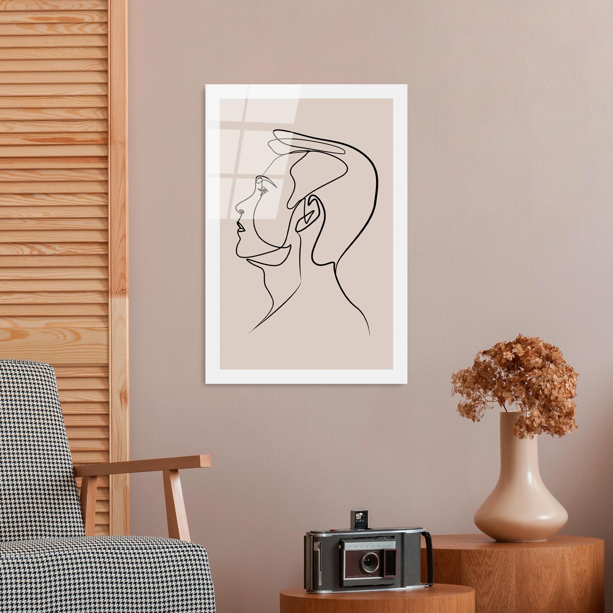 UV-1033 Baskılı Cam Dikdörtgen Duvar Tablosu | ByLamp