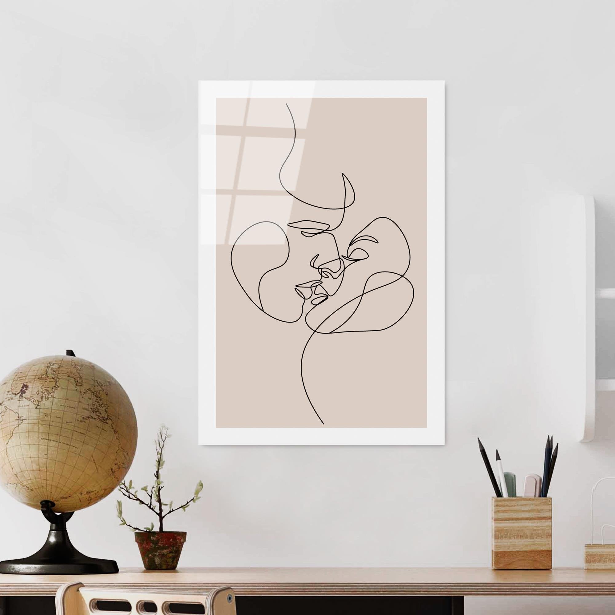 UV-1034 Baskılı Cam Dikdörtgen Duvar Tablosu | ByLamp