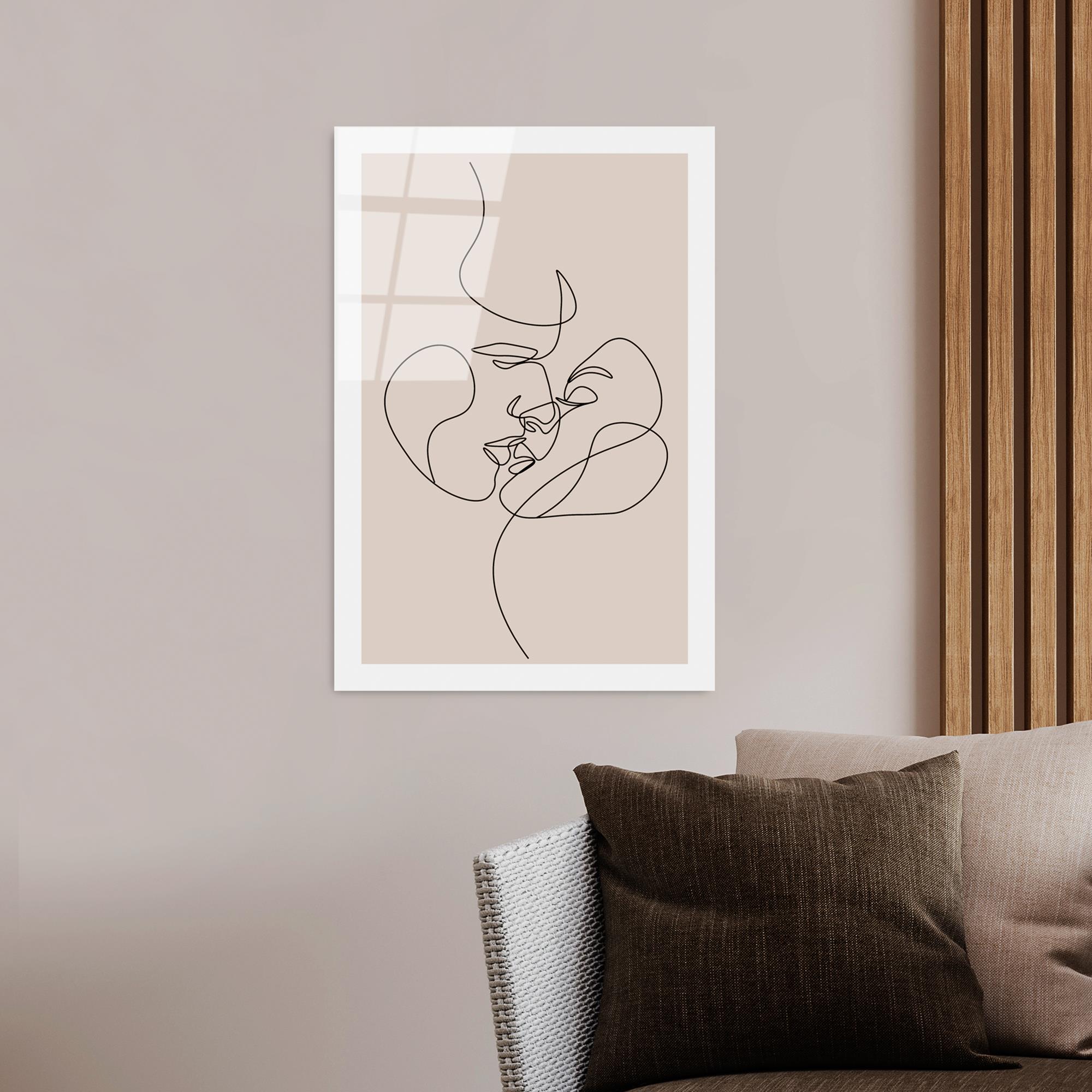 UV-1034 Baskılı Cam Dikdörtgen Duvar Tablosu | ByLamp