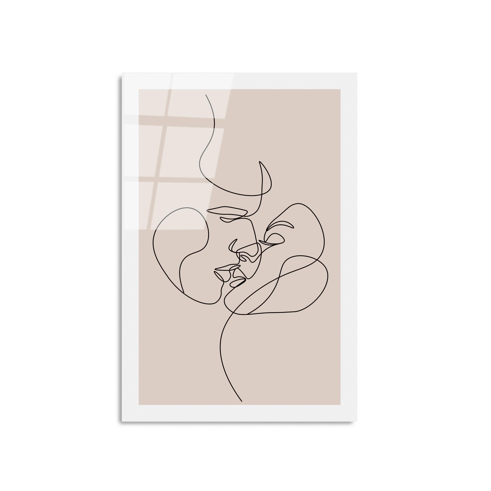 UV-1034 Baskılı Cam Dikdörtgen Duvar Tablosu | ByLamp