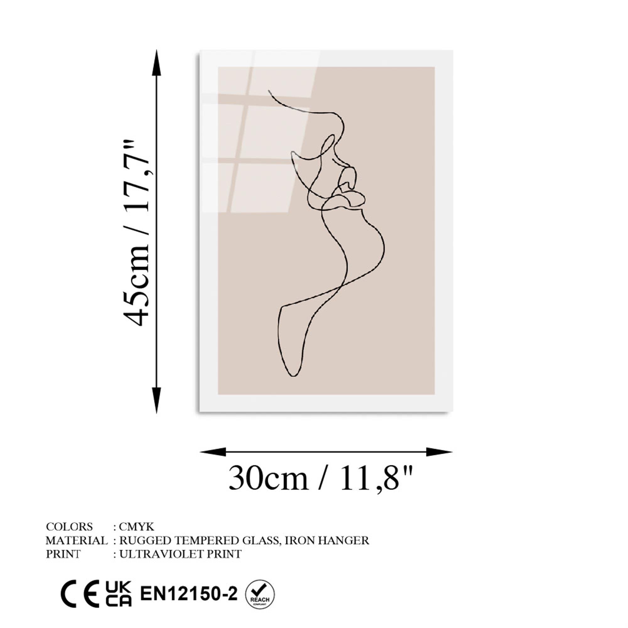 UV-1035 Baskılı Cam Dikdörtgen Duvar Tablosu | ByLamp