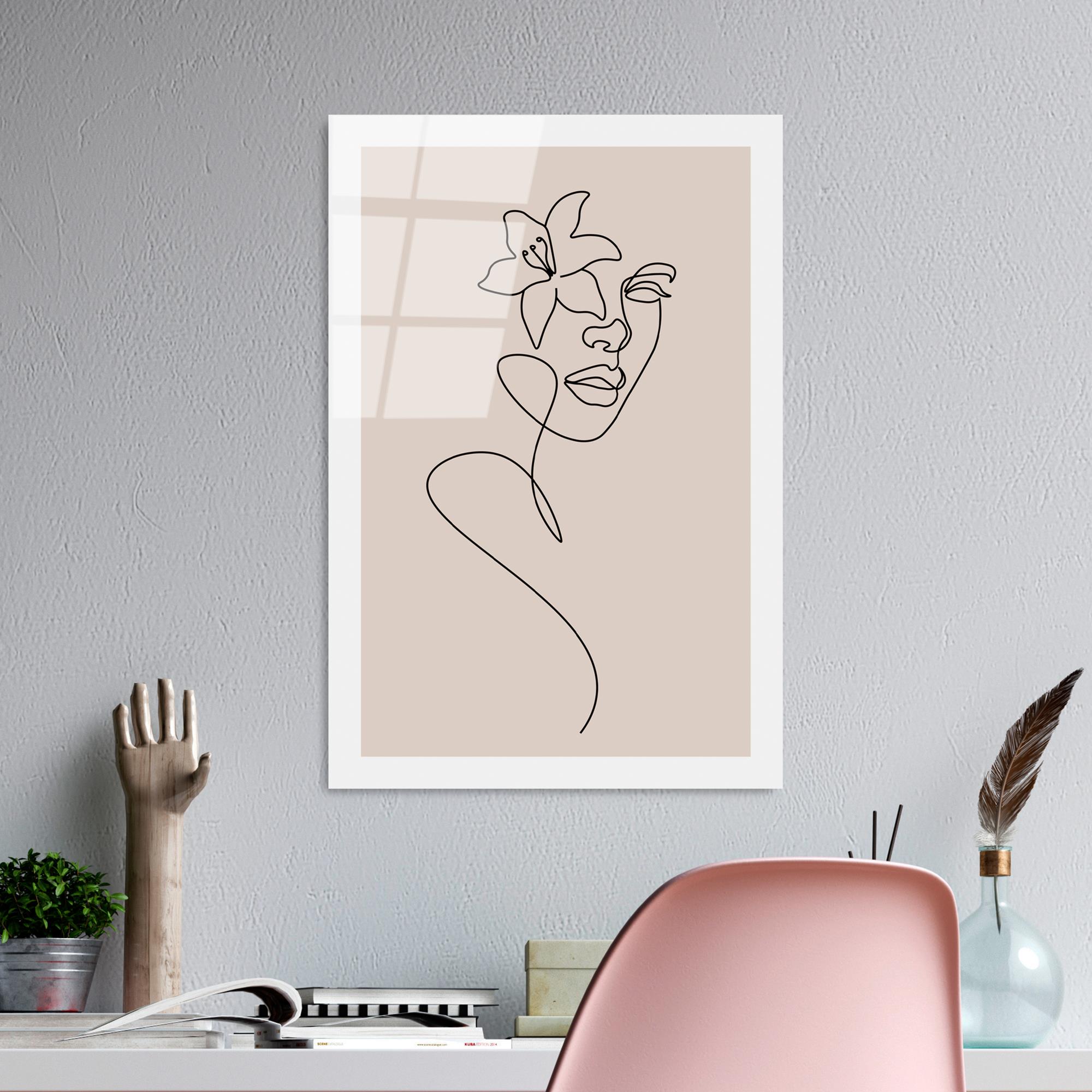 UV-1036 Baskılı Cam Dikdörtgen Duvar Tablosu | ByLamp