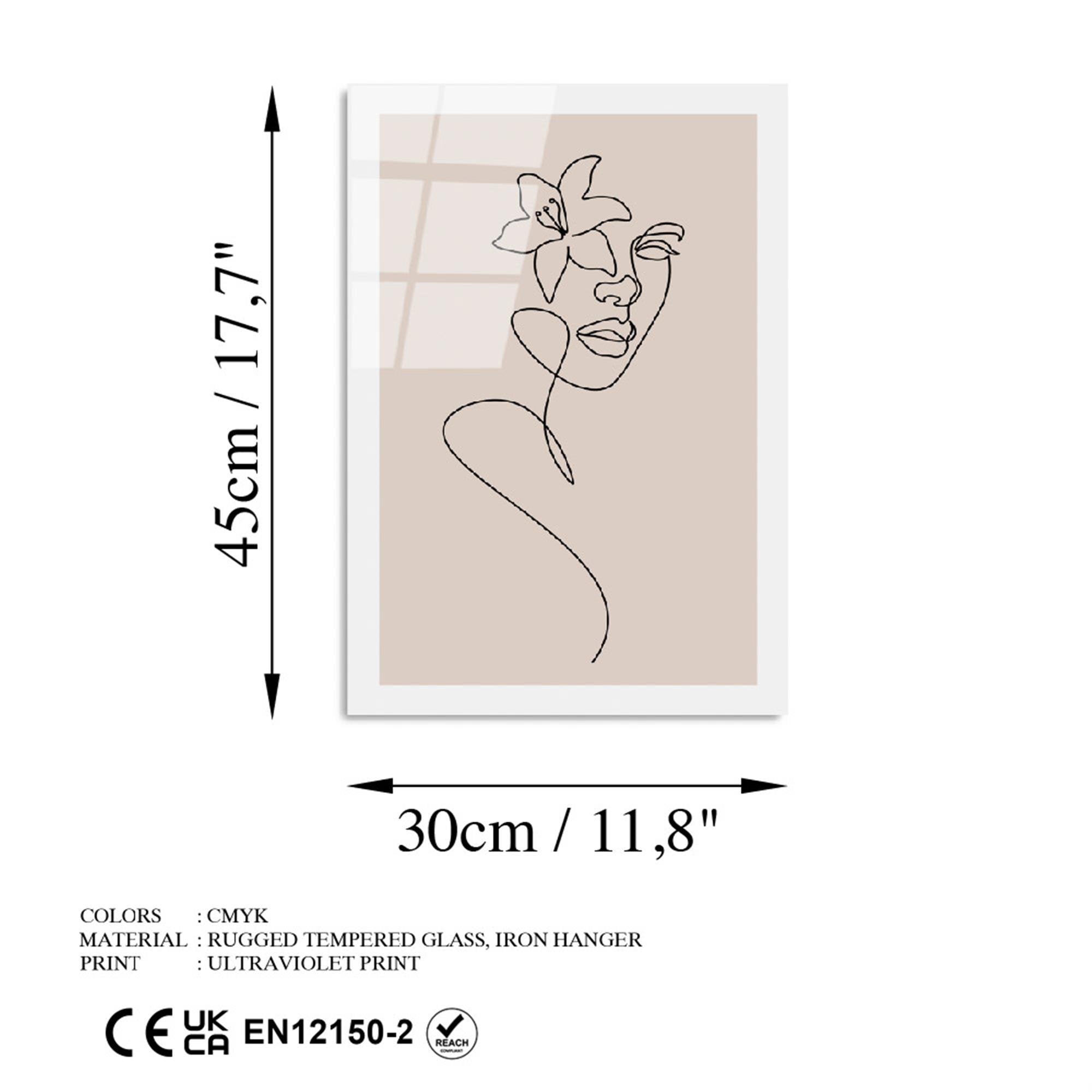 UV-1036 Baskılı Cam Dikdörtgen Duvar Tablosu | ByLamp