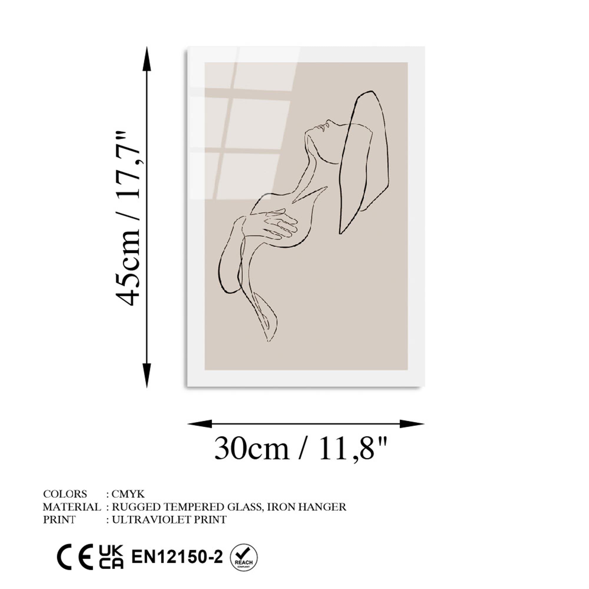 UV-1037 Baskılı Cam Dikdörtgen Duvar Tablosu | ByLamp