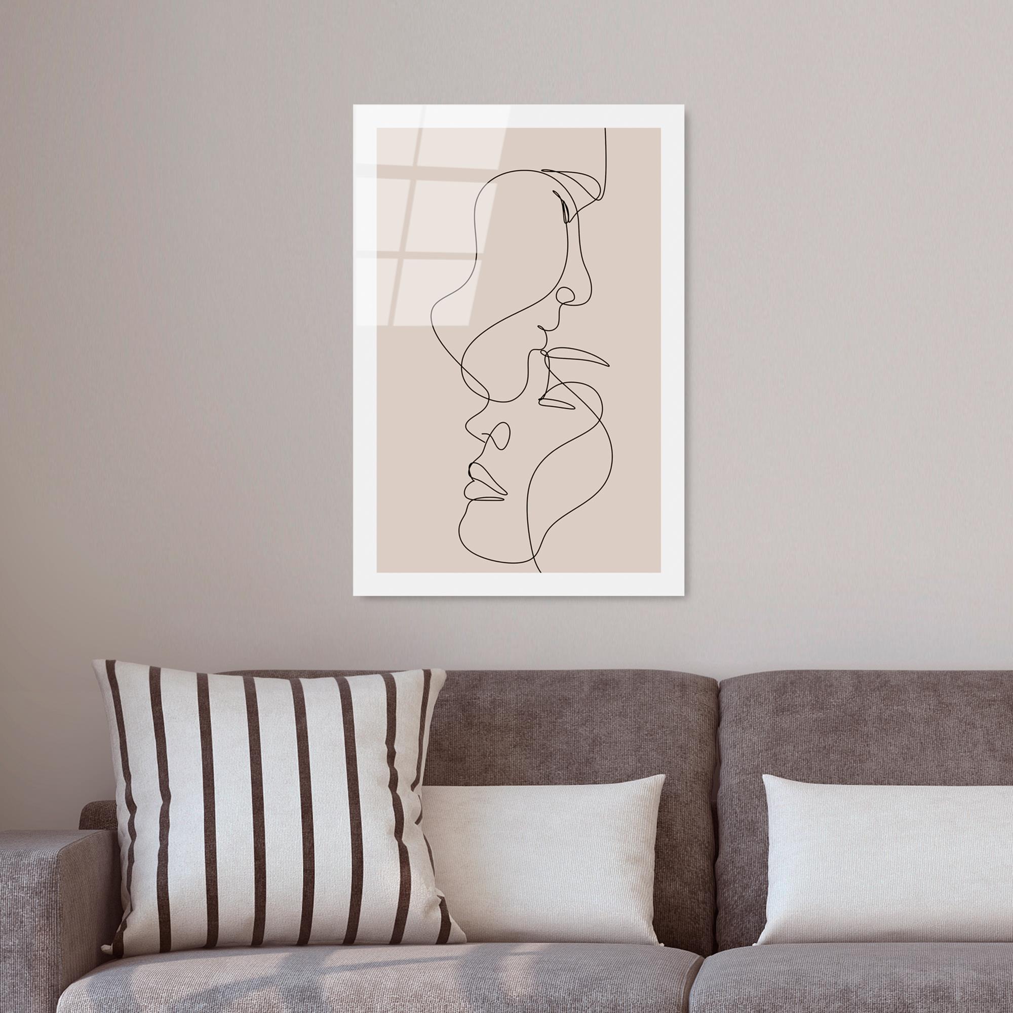 UV-1038 Baskılı Cam Dikdörtgen Duvar Tablosu | ByLamp