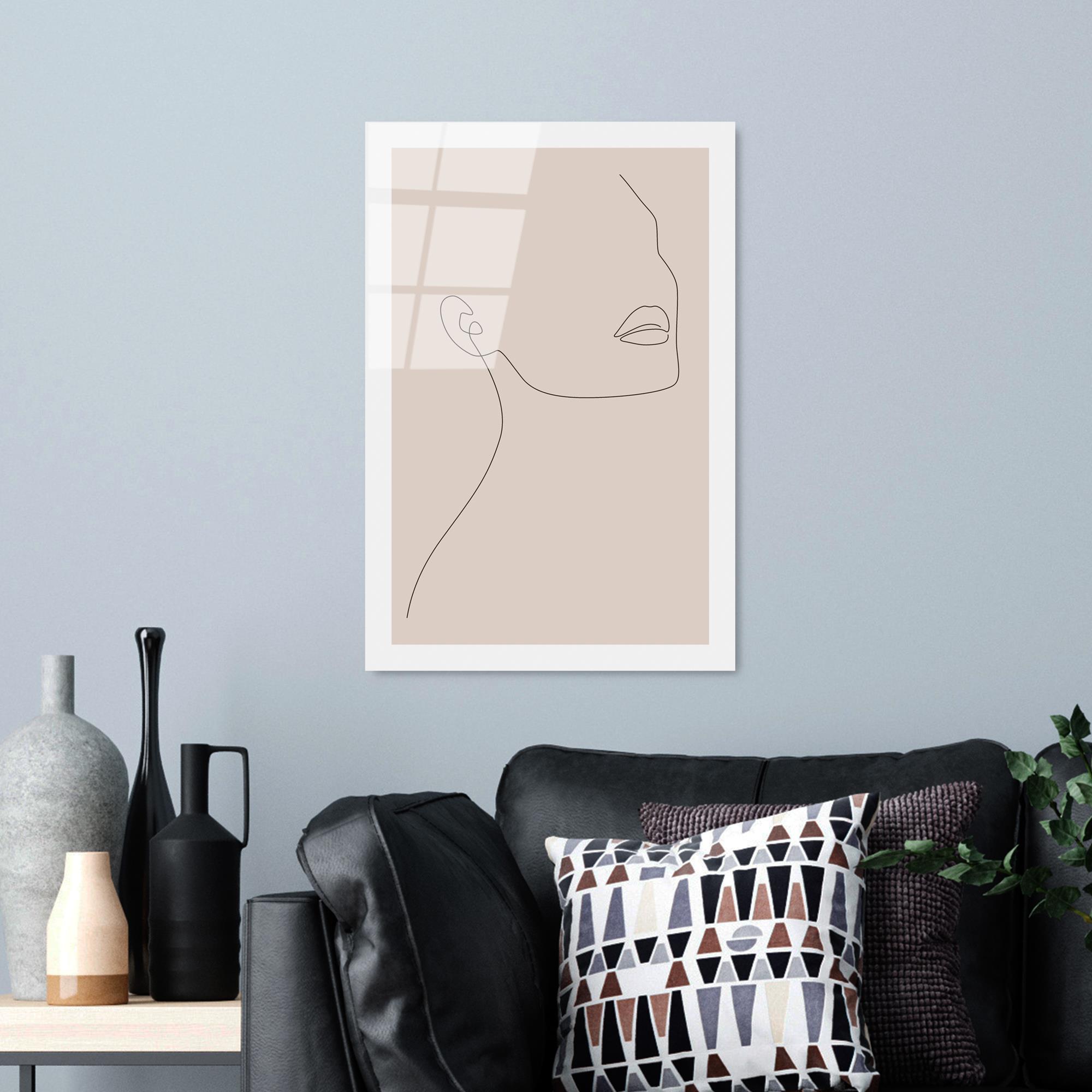 UV-1039 Baskılı Cam Dikdörtgen Duvar Tablosu | ByLamp