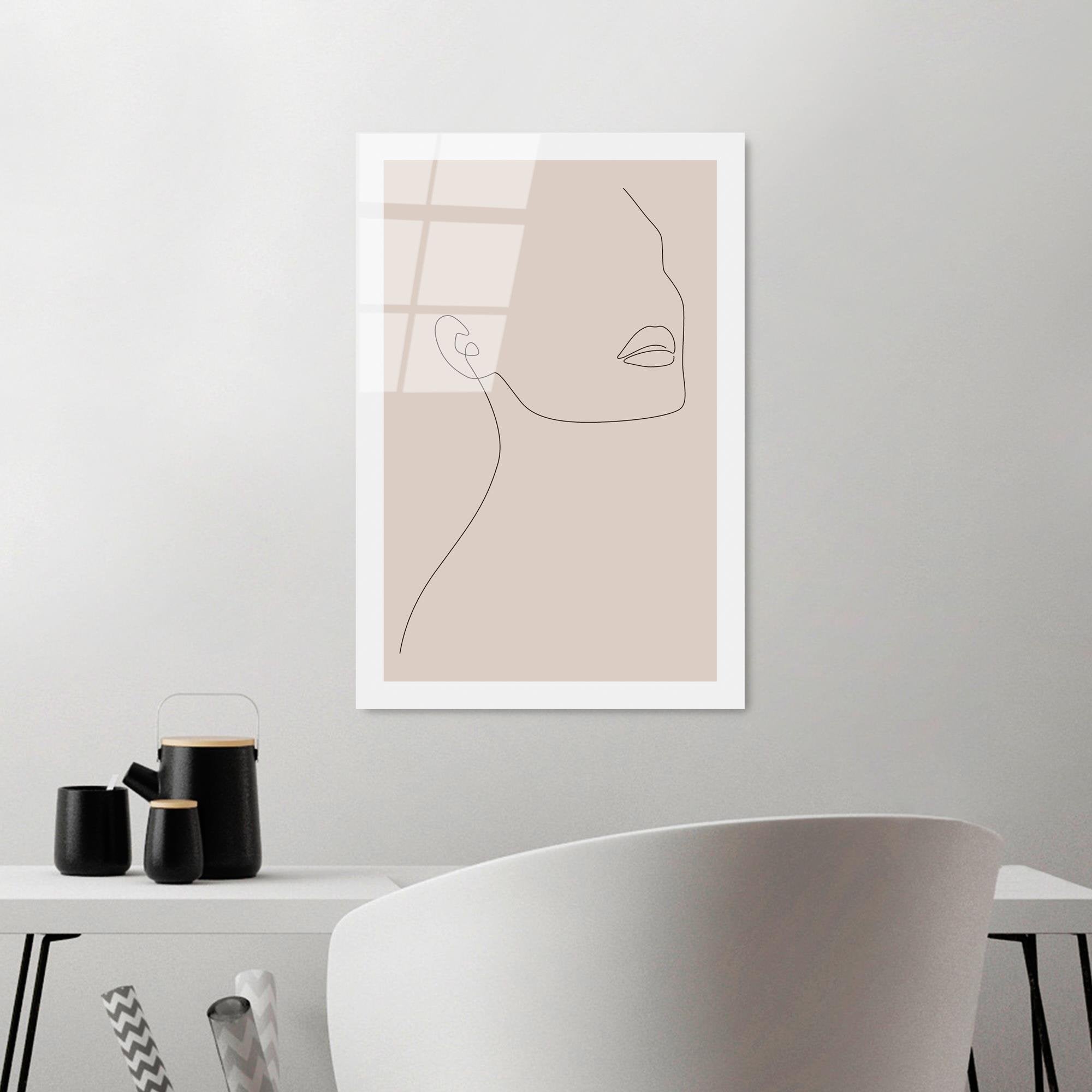 UV-1039 Baskılı Cam Dikdörtgen Duvar Tablosu | ByLamp