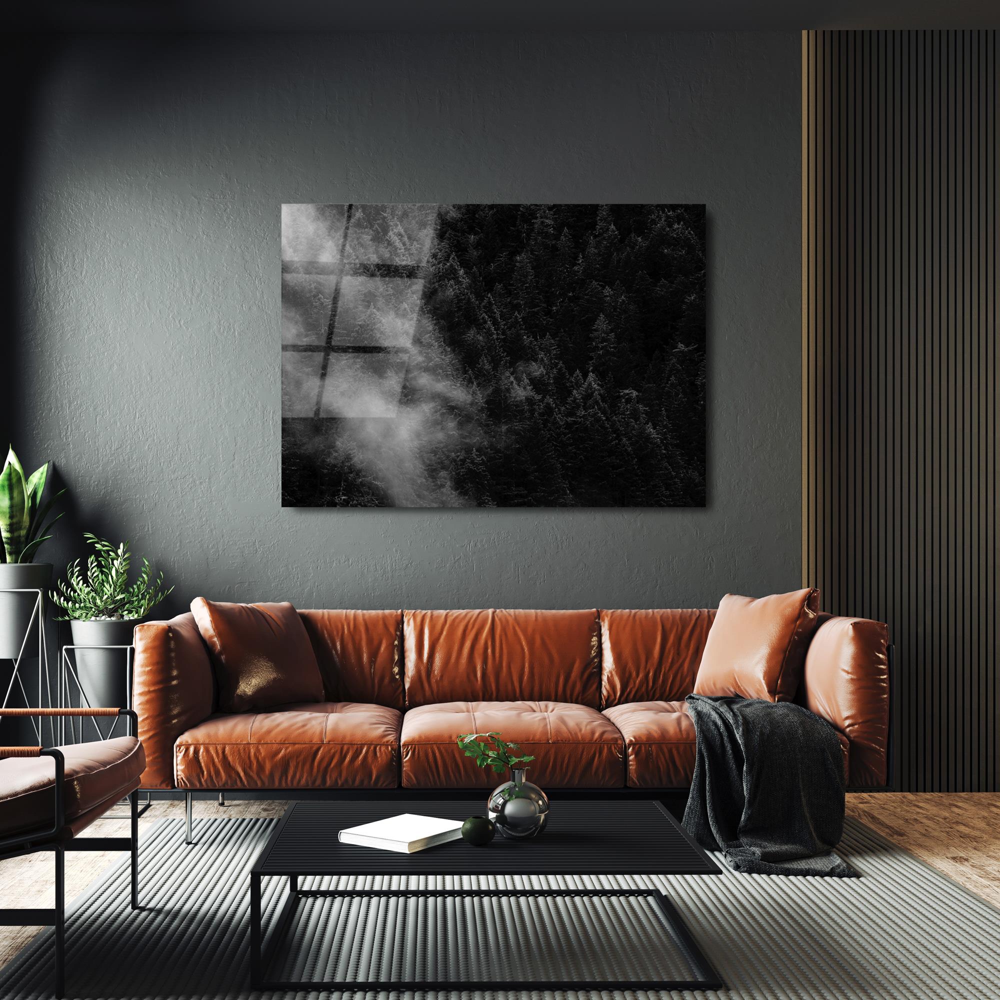 UV-103 Baskılı Cam Dikdörtgen Duvar Tablosu | ByLamp