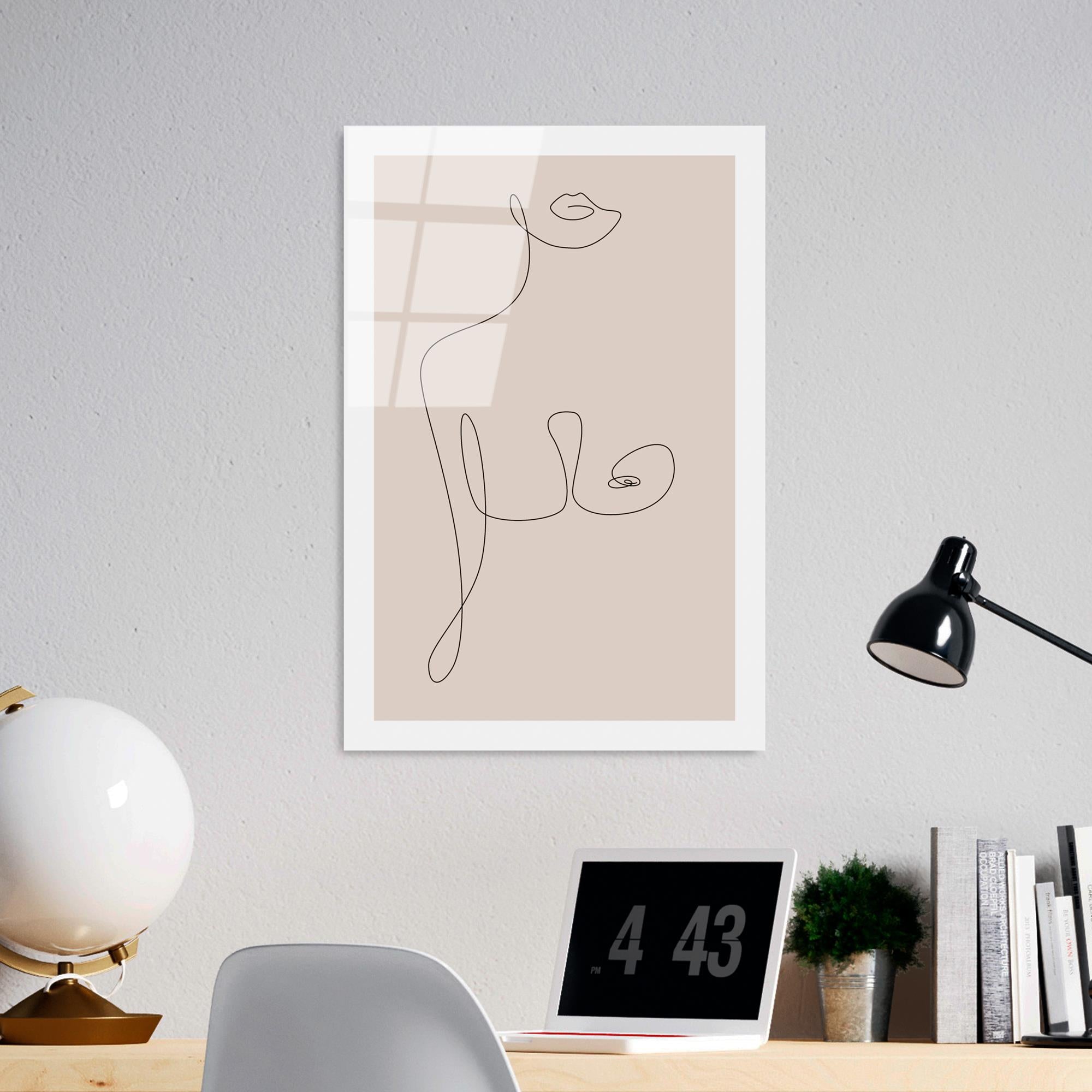 UV-1040 Baskılı Cam Dikdörtgen Duvar Tablosu | ByLamp