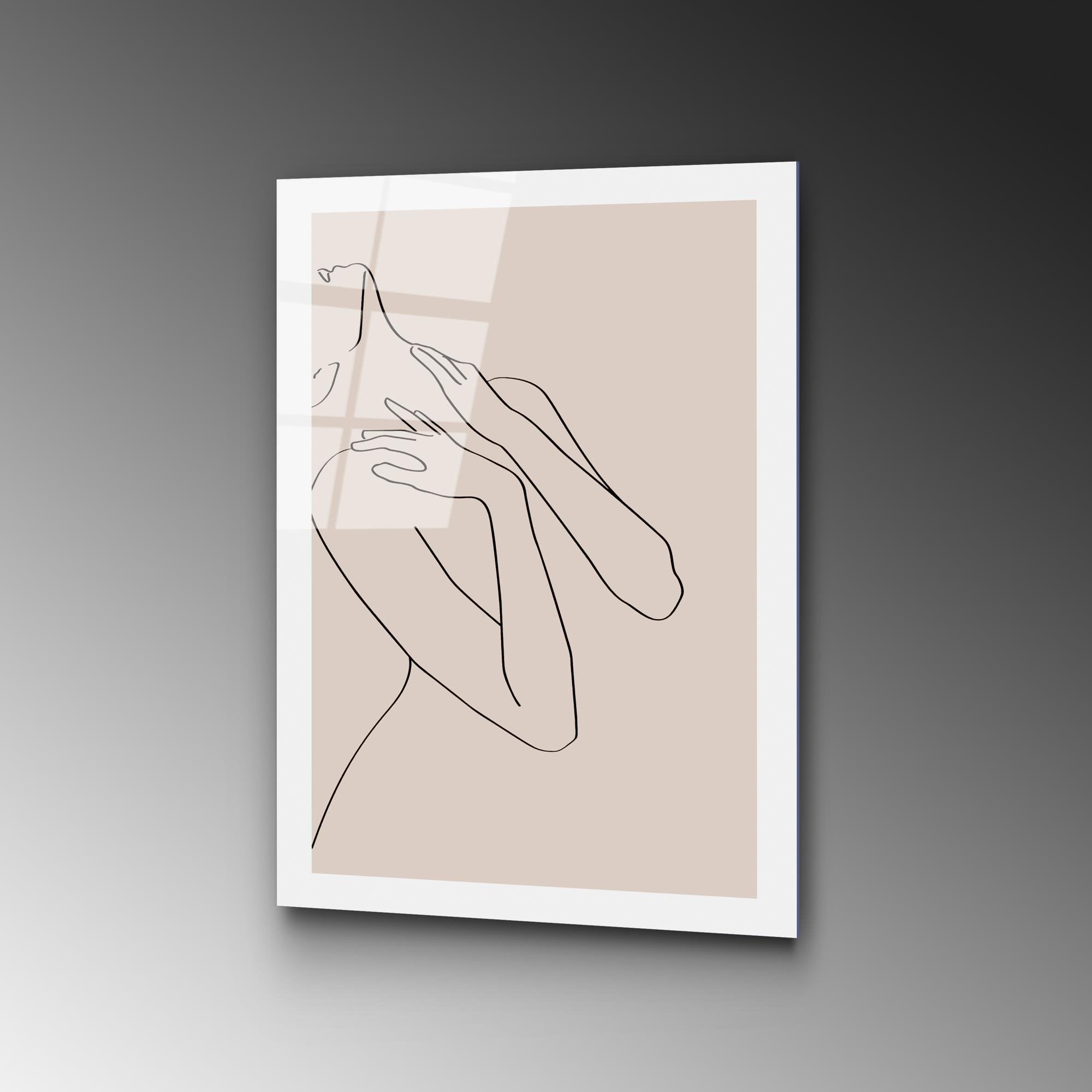 UV-1041 Baskılı Cam Dikdörtgen Duvar Tablosu | ByLamp