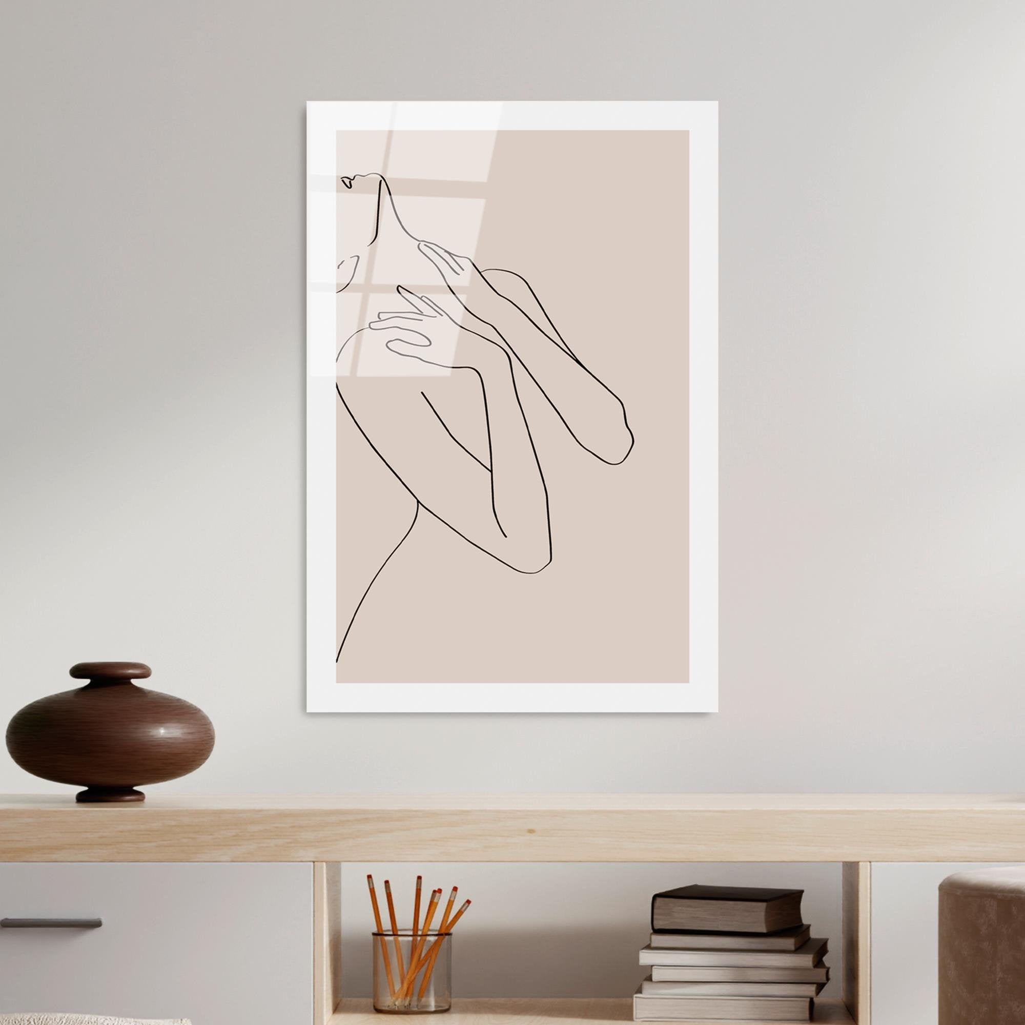 UV-1041 Baskılı Cam Dikdörtgen Duvar Tablosu | ByLamp