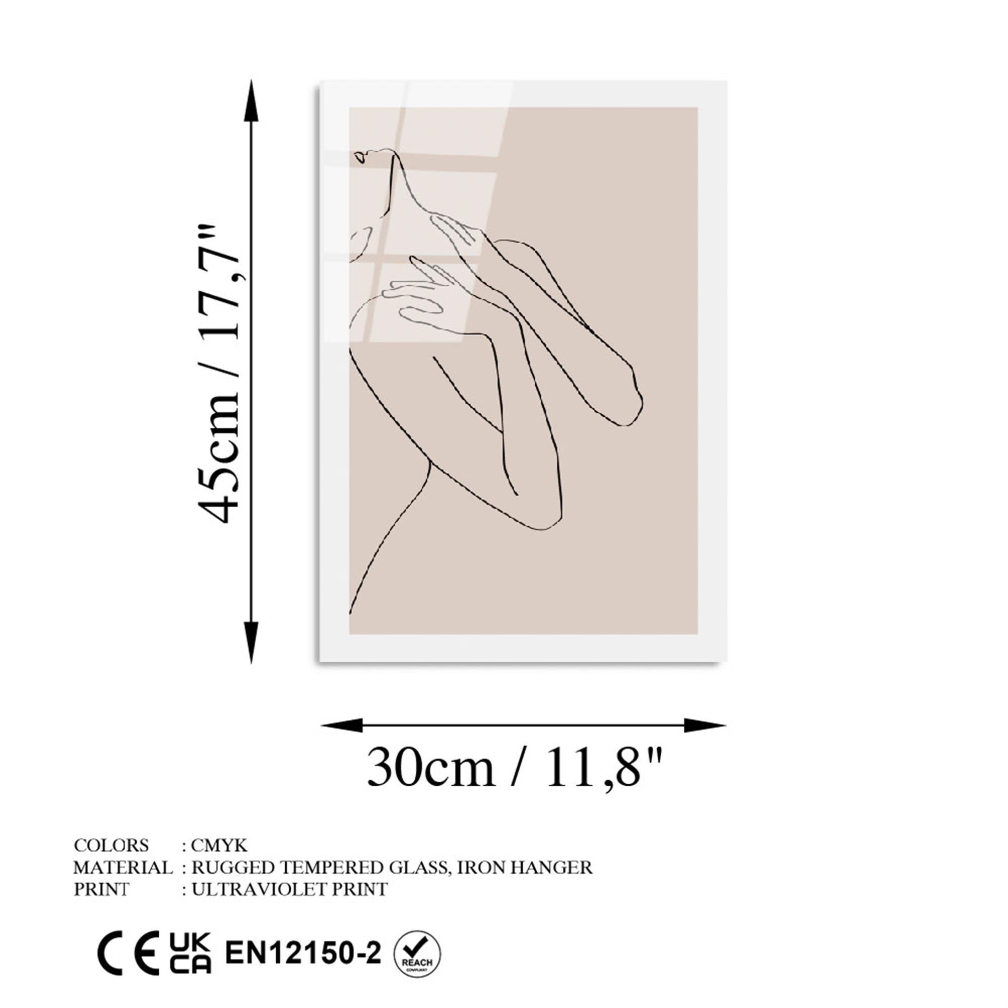 UV-1041 Baskılı Cam Dikdörtgen Duvar Tablosu | ByLamp