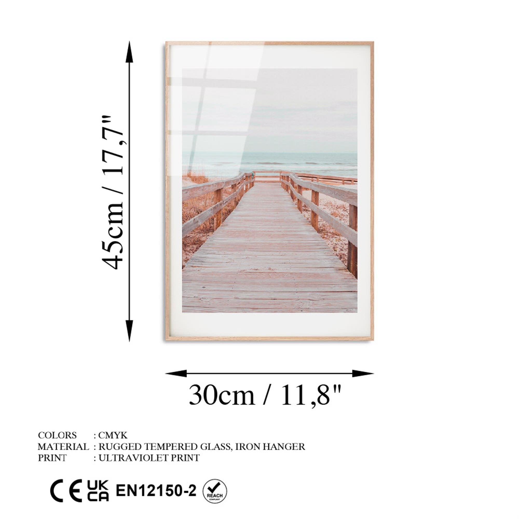 UV-1044 Baskılı Cam Dikdörtgen Duvar Tablosu | ByLamp