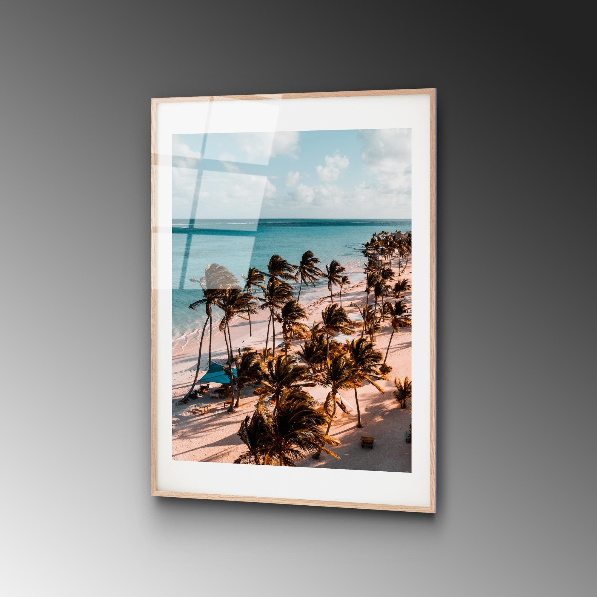 UV-1046 Baskılı Cam Dikdörtgen Duvar Tablosu | ByLamp