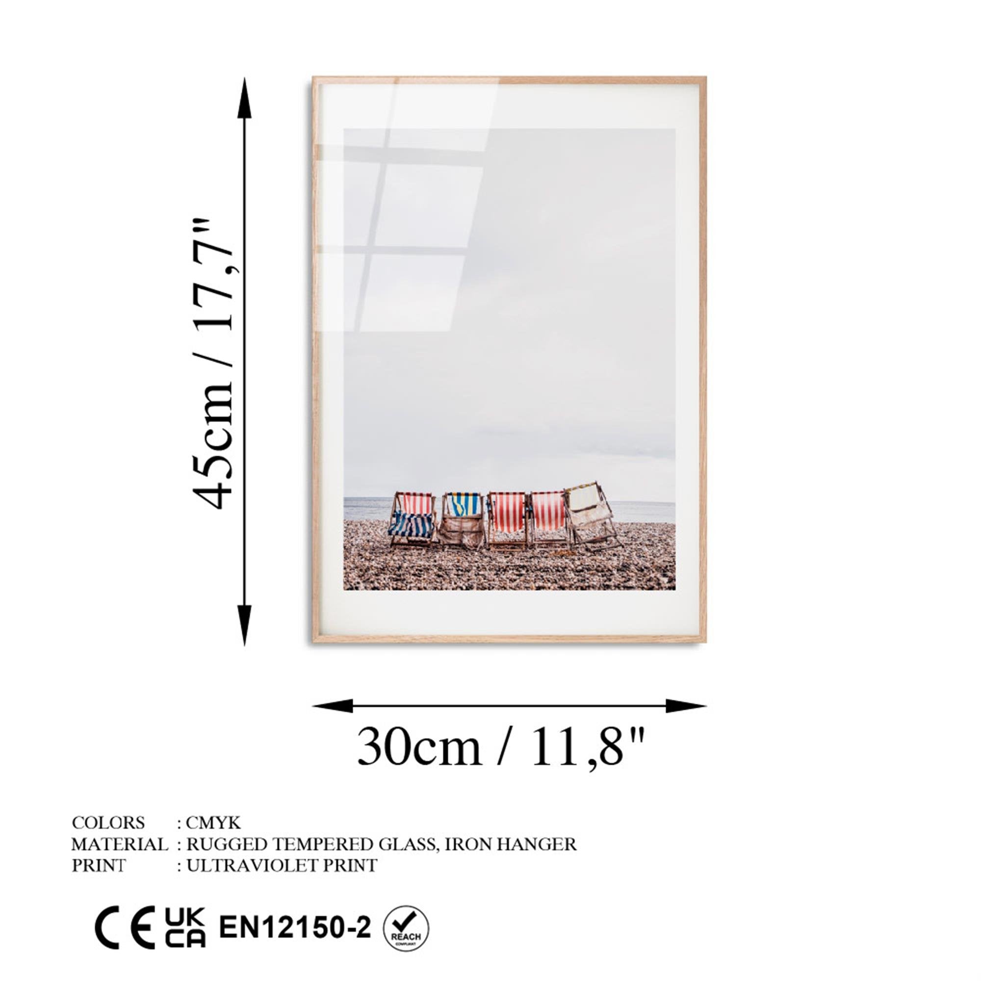 UV-1050 Baskılı Cam Dikdörtgen Duvar Tablosu | ByLamp