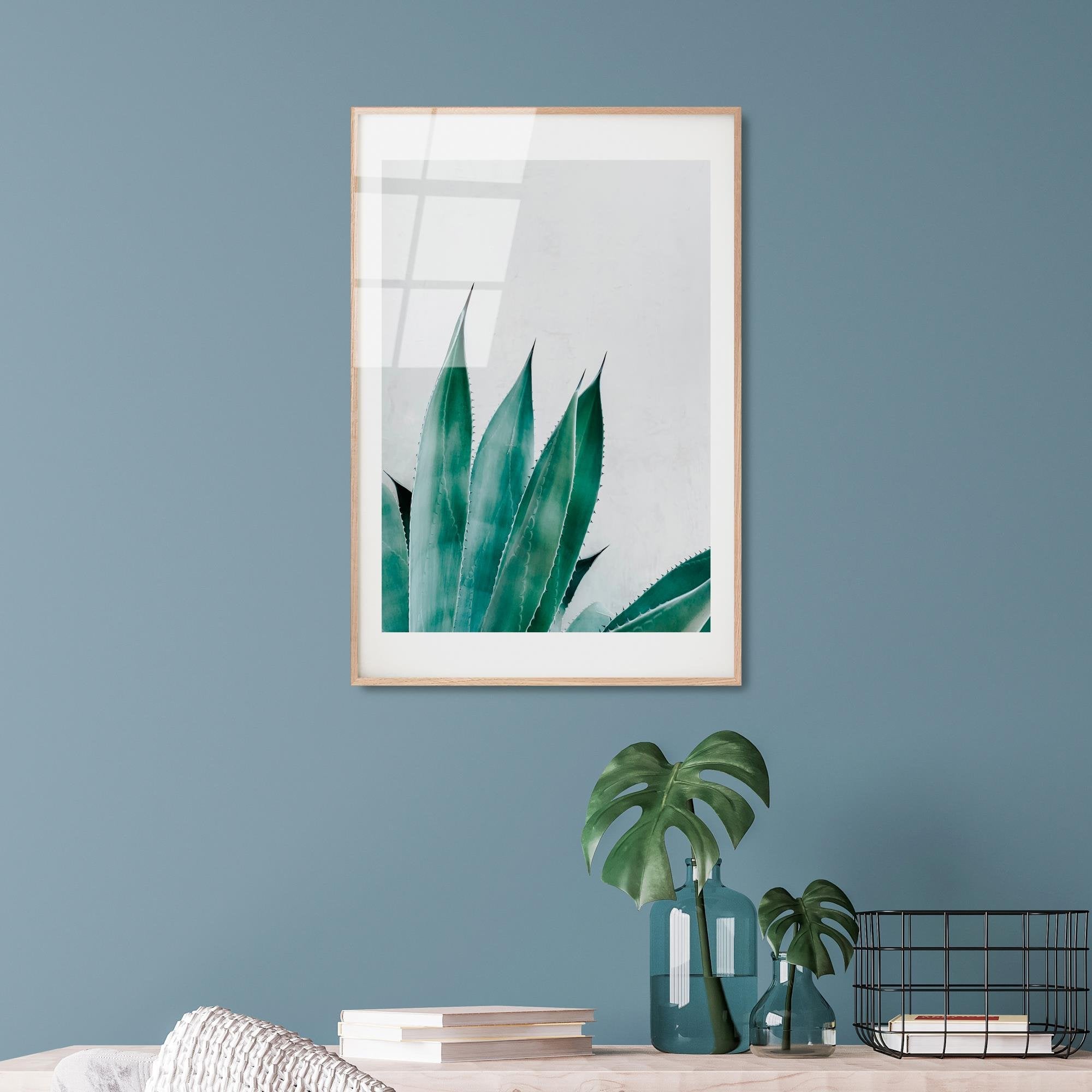 UV-1051 Baskılı Cam Dikdörtgen Duvar Tablosu | ByLamp