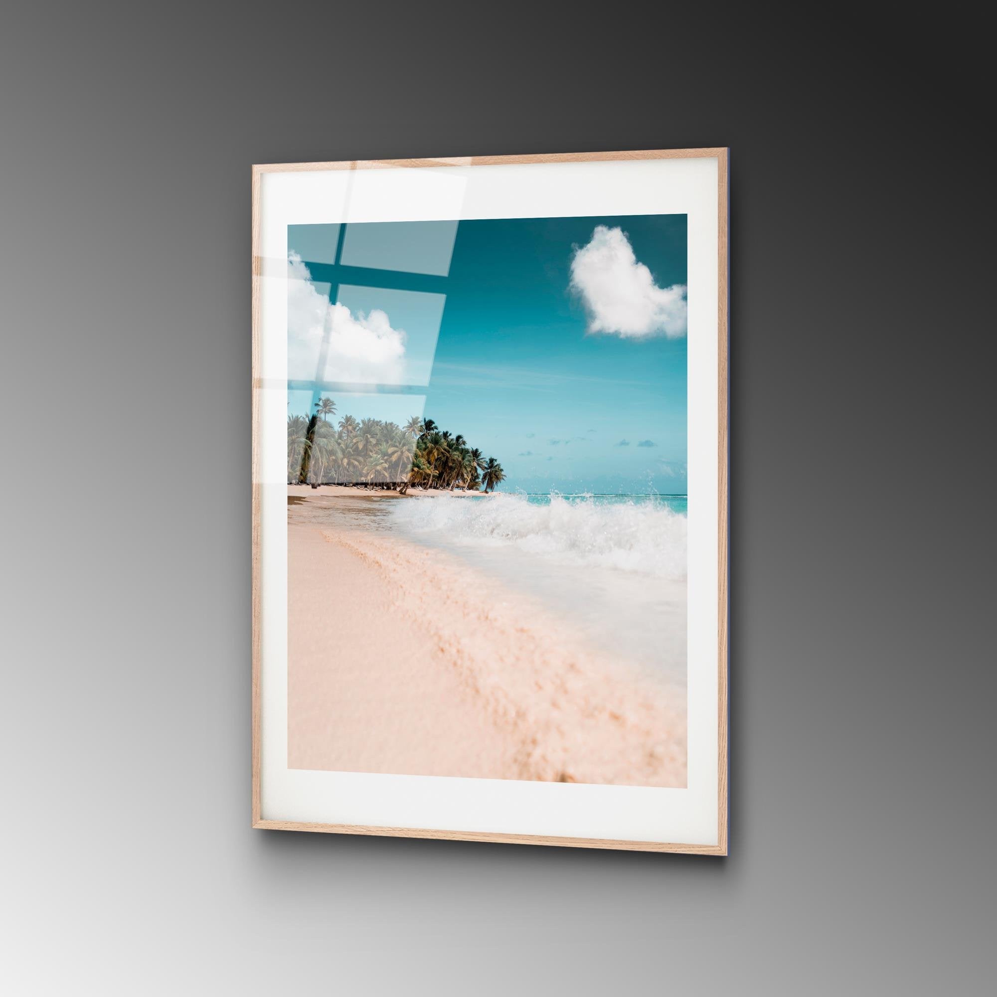 UV-1056 Baskılı Cam Dikdörtgen Duvar Tablosu | ByLamp